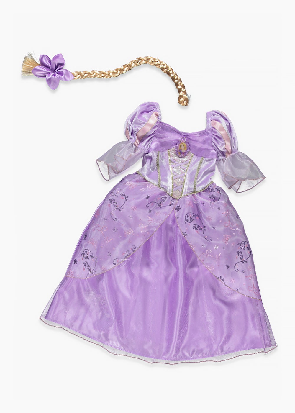 matalan princess dress Kids Disney Princess Rapunzel Fancy Dress Costume (3-9yrs) - 3 Yrs