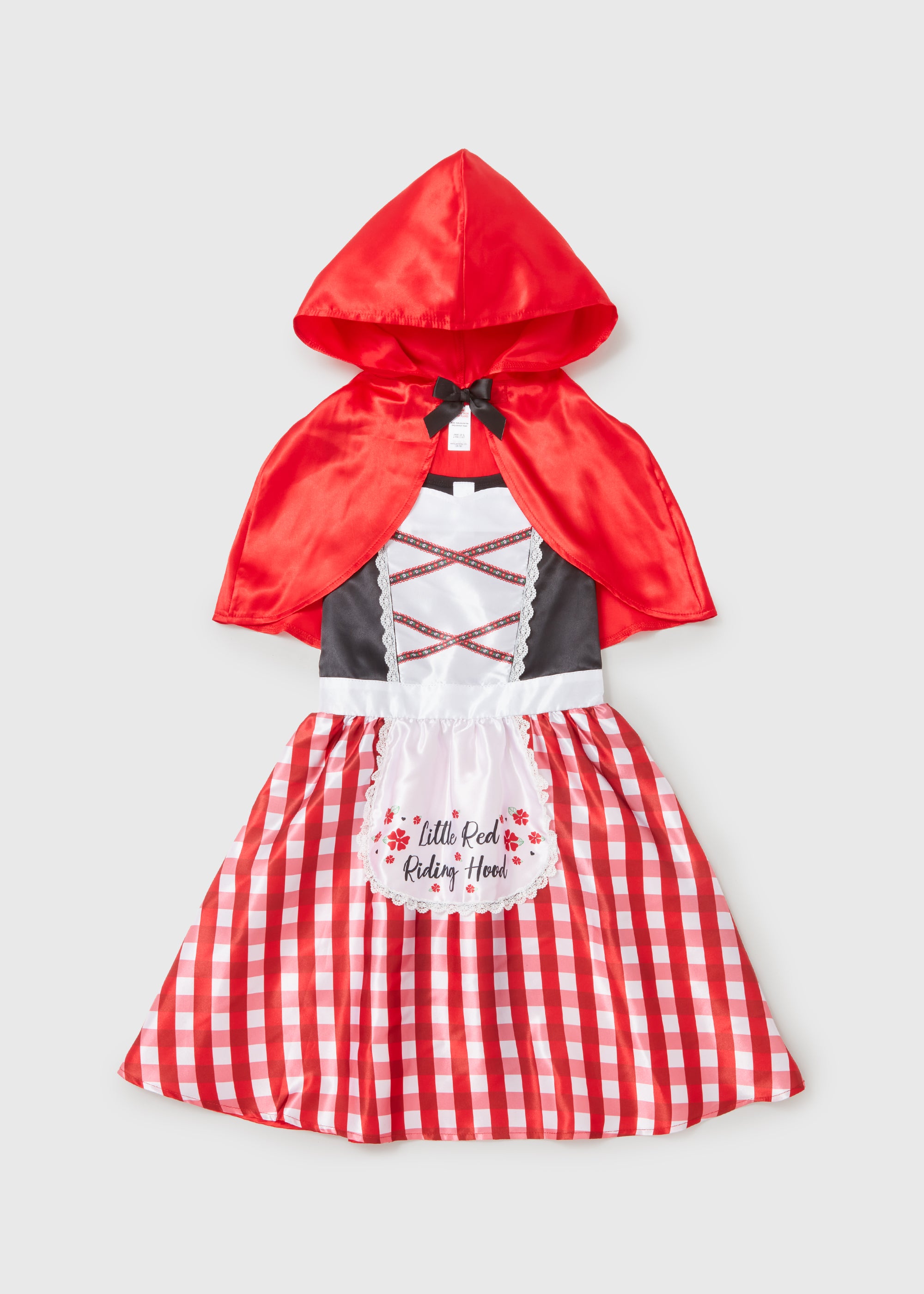 Kids Red Riding Hood Fancy Dress Costume (3-7yrs) - Age 3 Years