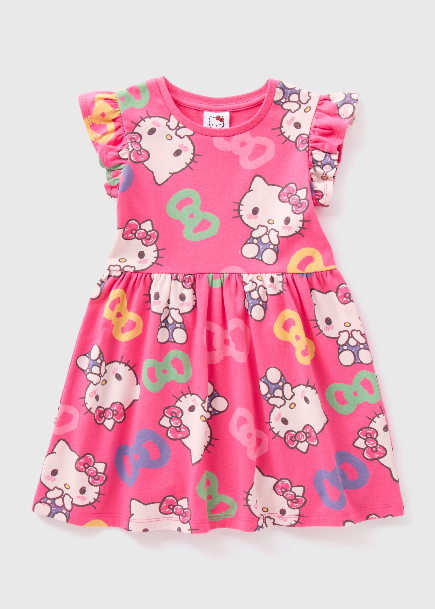 Hello Kitty Girls Pink Dress (1-7yrs) - 1-1.5 Yrs