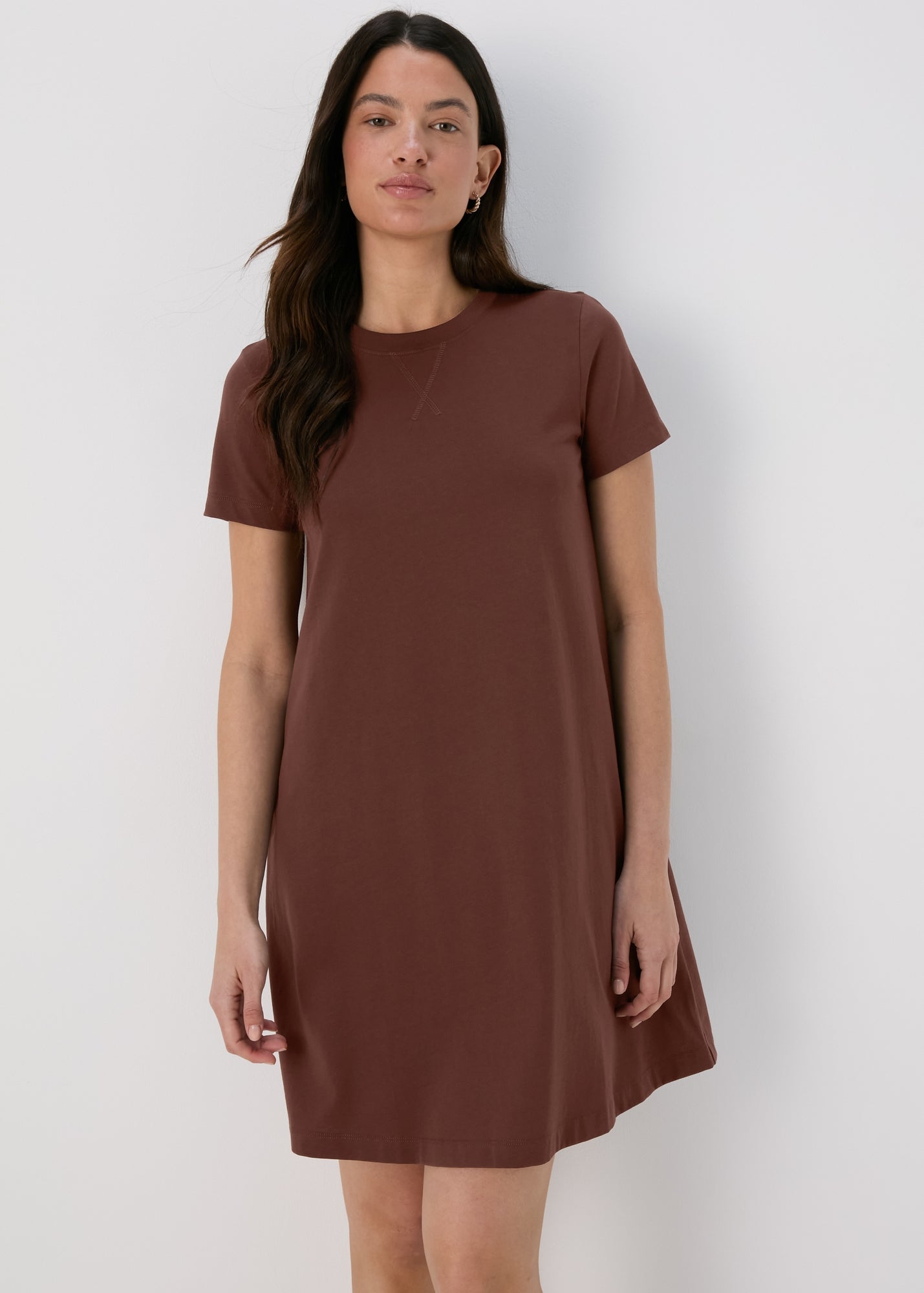 side cut out dress Copper Metallic Cut-Out Women's Winter Dresses Top Size:XS select40