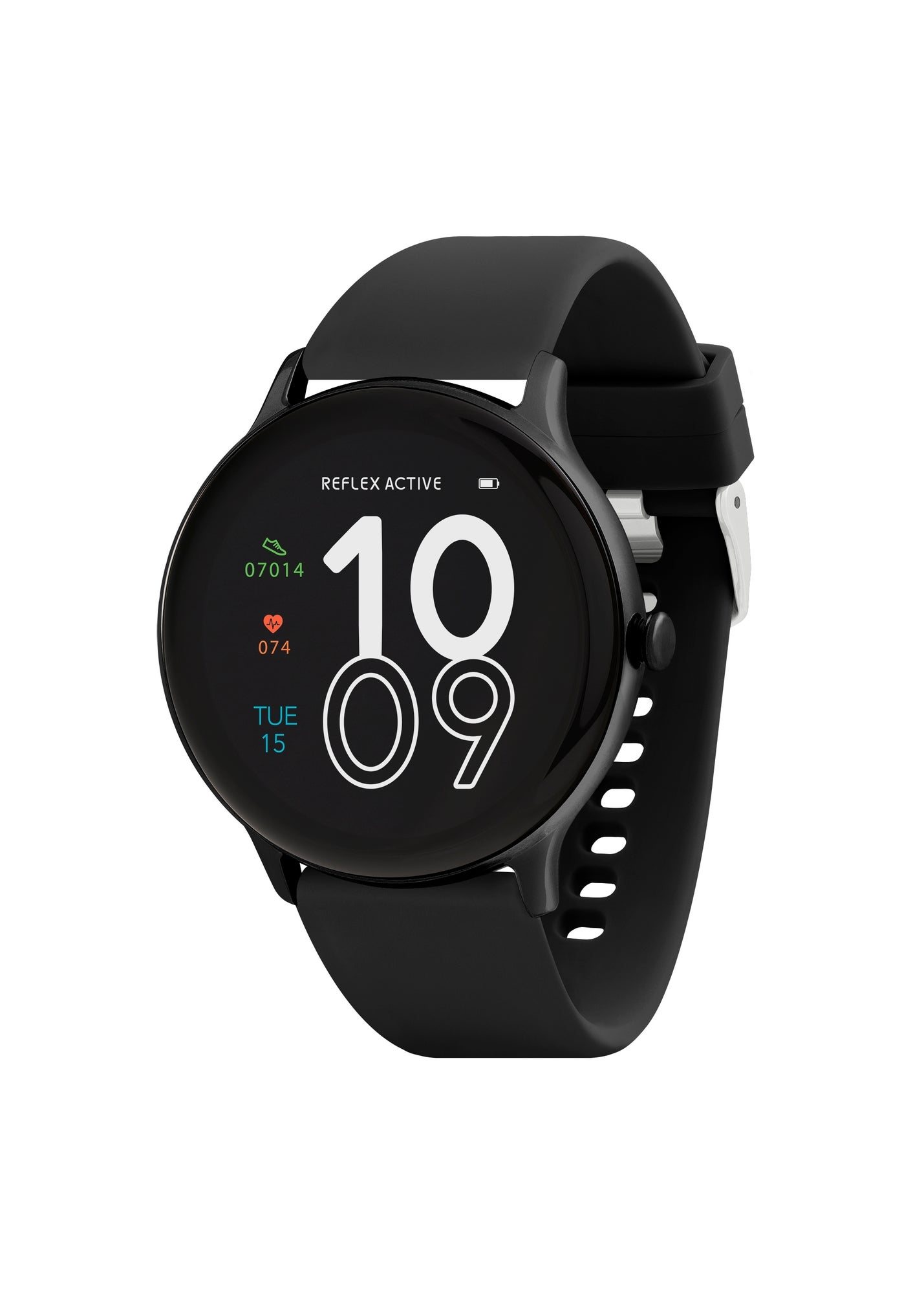 Reflex Active Series 2 Quadrante Nero Cinturino In Pelle Pu Orologio Intelligente Da Donna