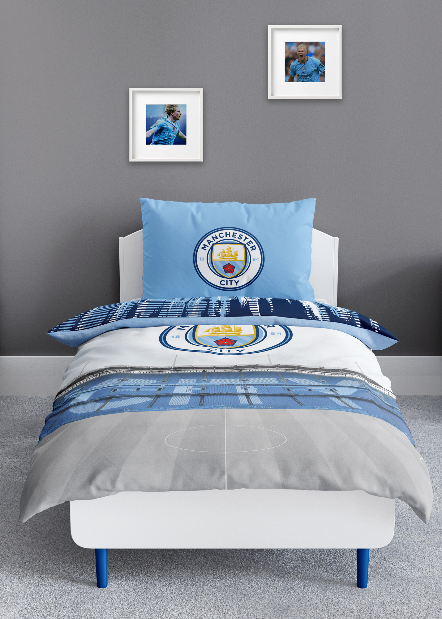 Maglia Puma Manchester City FC 23/24 Maniche Corte Pre-Match - Navy Maglia Puma Manchester City FC 23/24 Maniche Corte Pre-Match - Navy