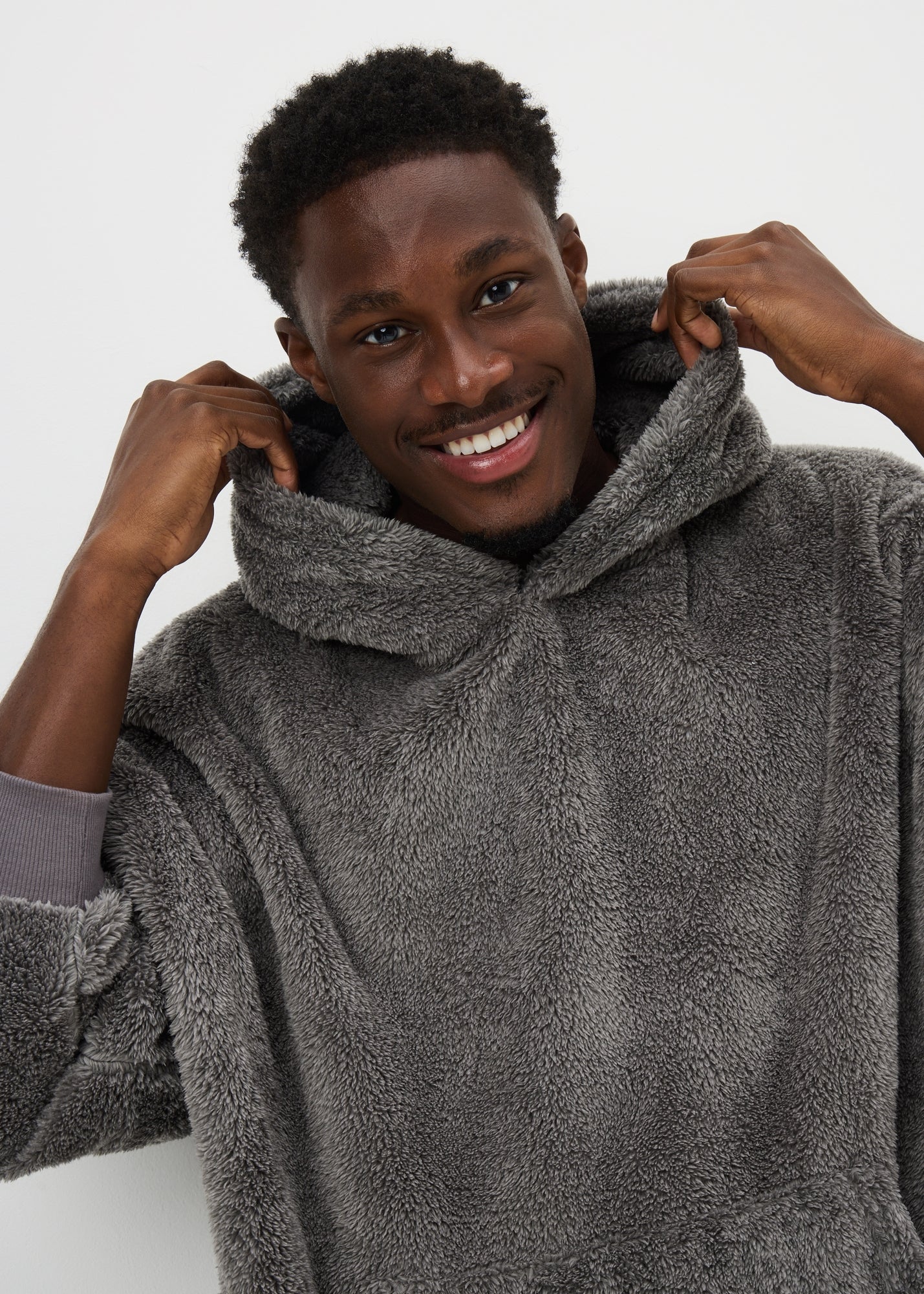 Grey Snuggle Hoodie - Extra small | Matalan