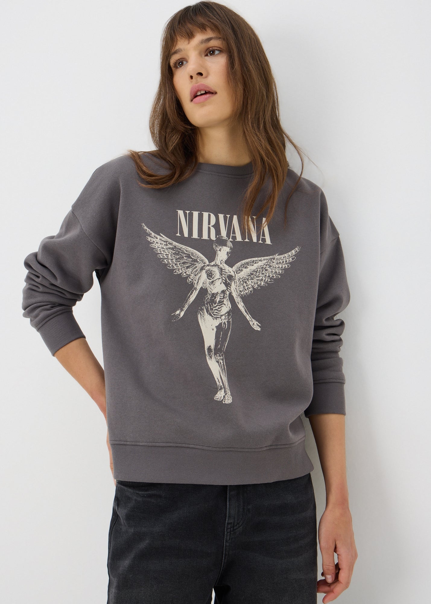 Nirvana Grey In Utero Sweatshirt - XS | Matalan