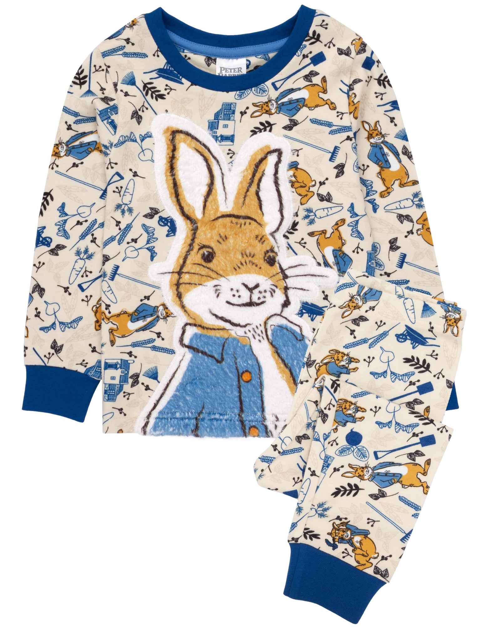 Vanilla Underground Peter Rabbit Kids Blue Long Sleeve Long Leg Pyjamas ...