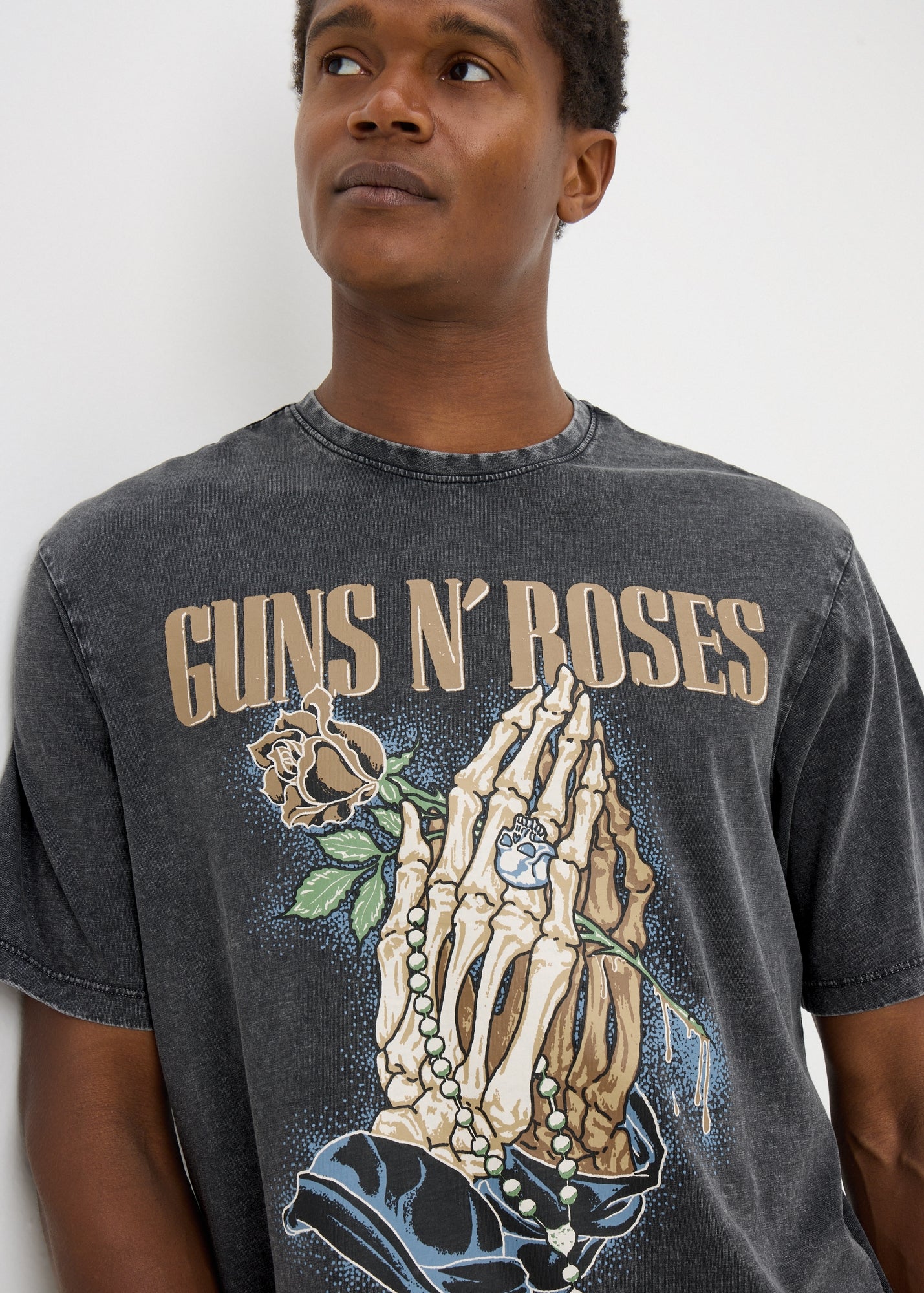 Guns N Roses Charcoal T-Shirt - S | Matalan