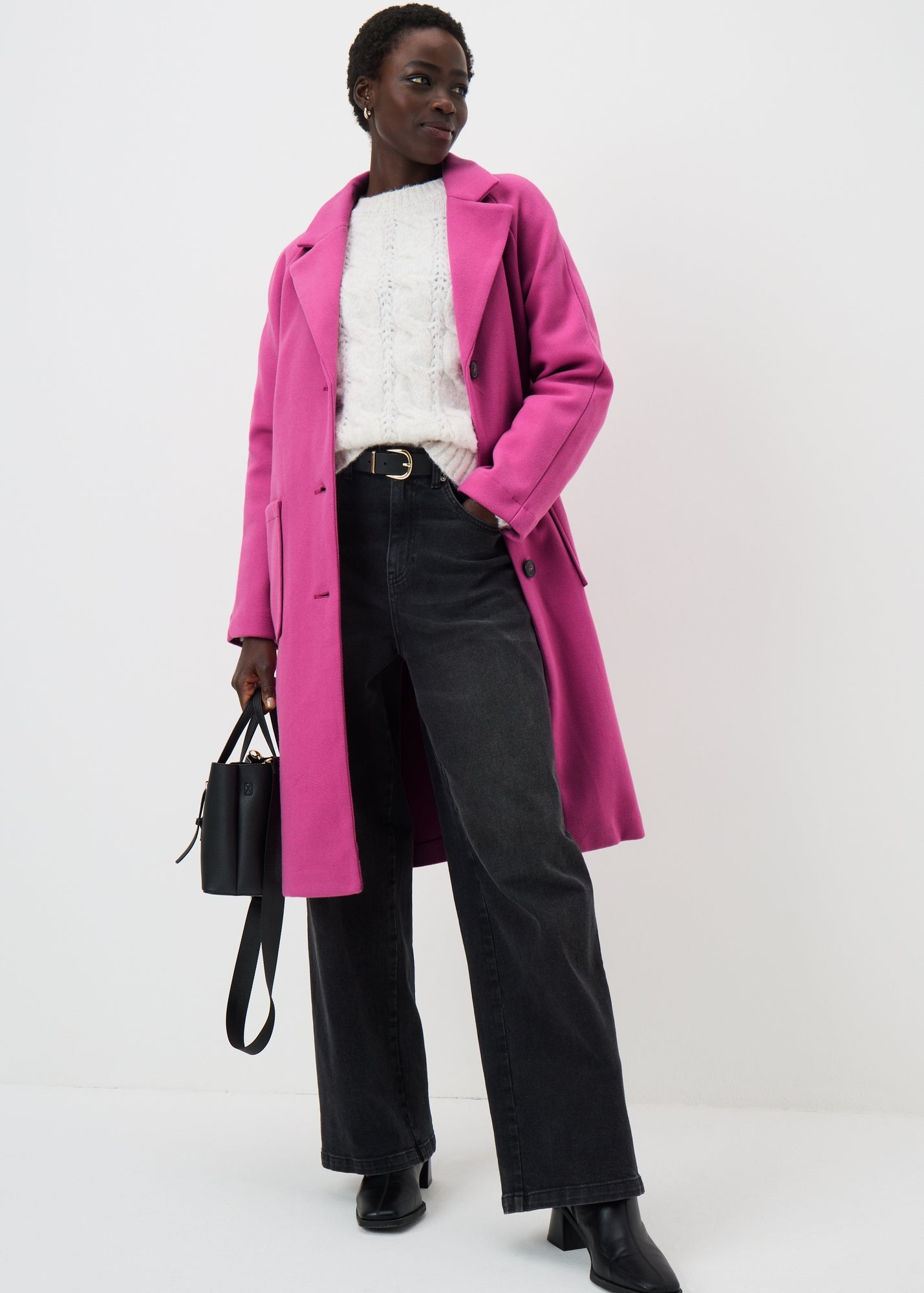 Pink Smart Coat - 8 | Matalan