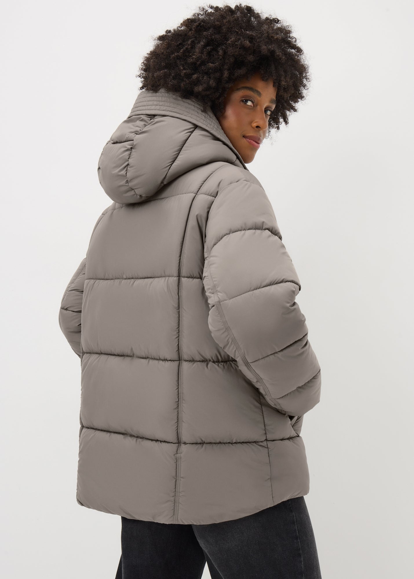 matalan womens grey padded jacket