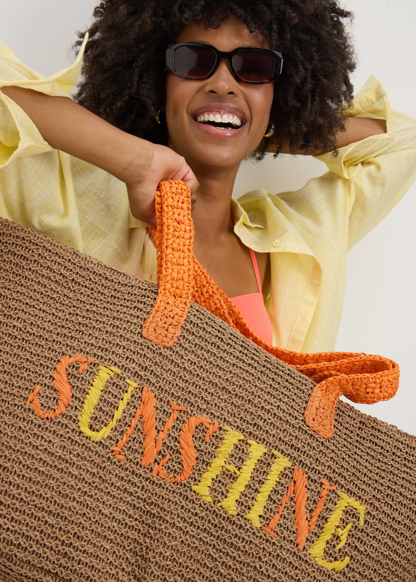 Natural Sunshine Beach Bag - One Size