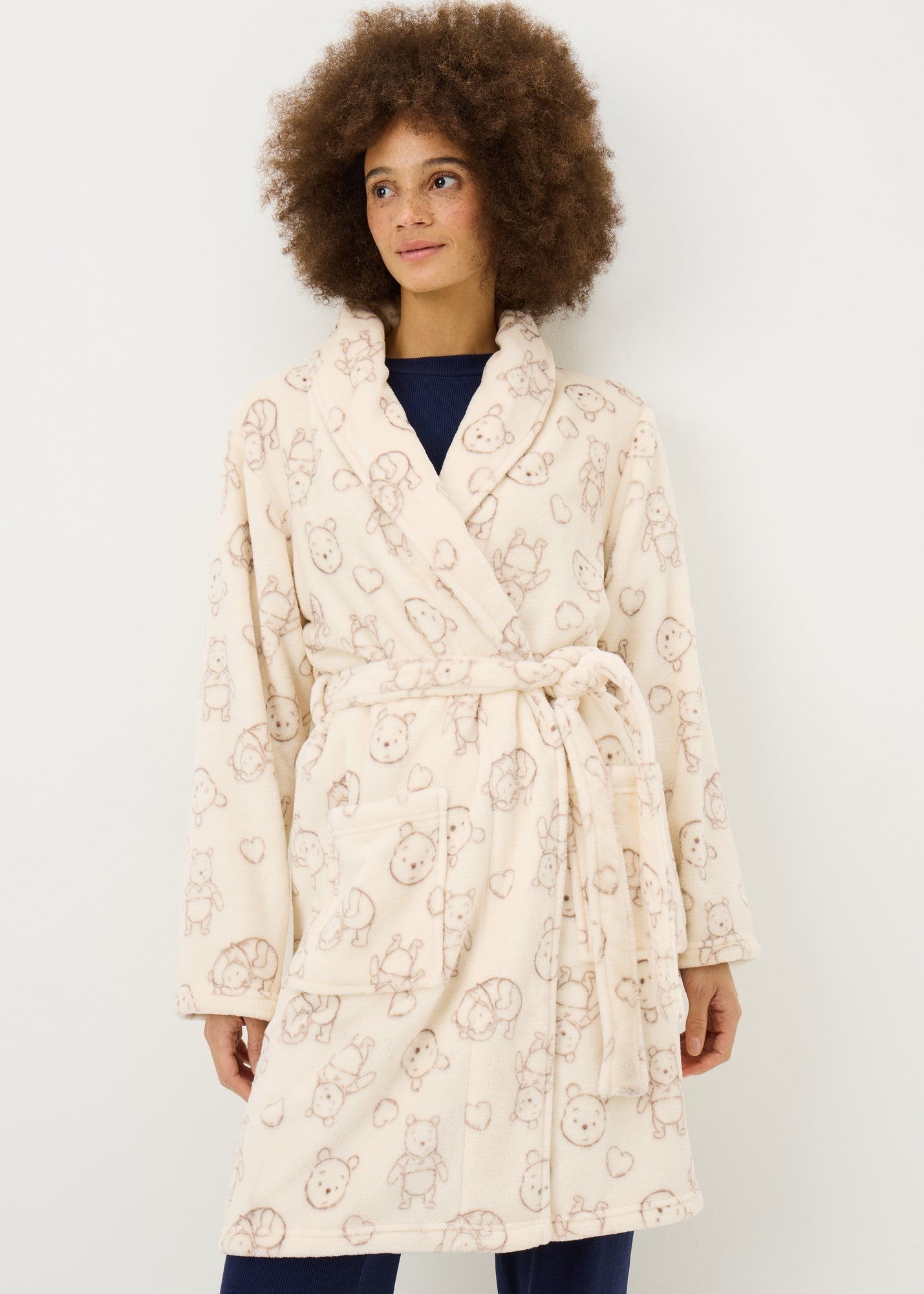 Winnie The Pooh Cream Dressing Gown - Extra small