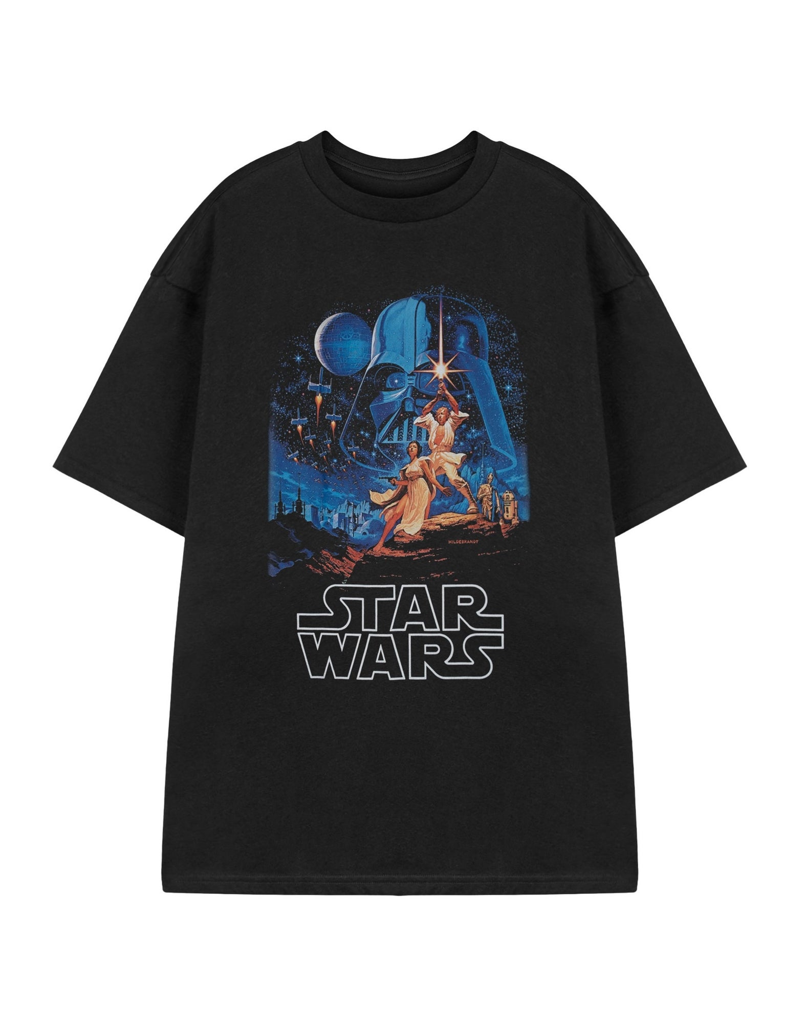 Cotton Soul Star Wars Saber Logo - T-Shirt Enfant Marine Pour Garçons Fans De La Saga