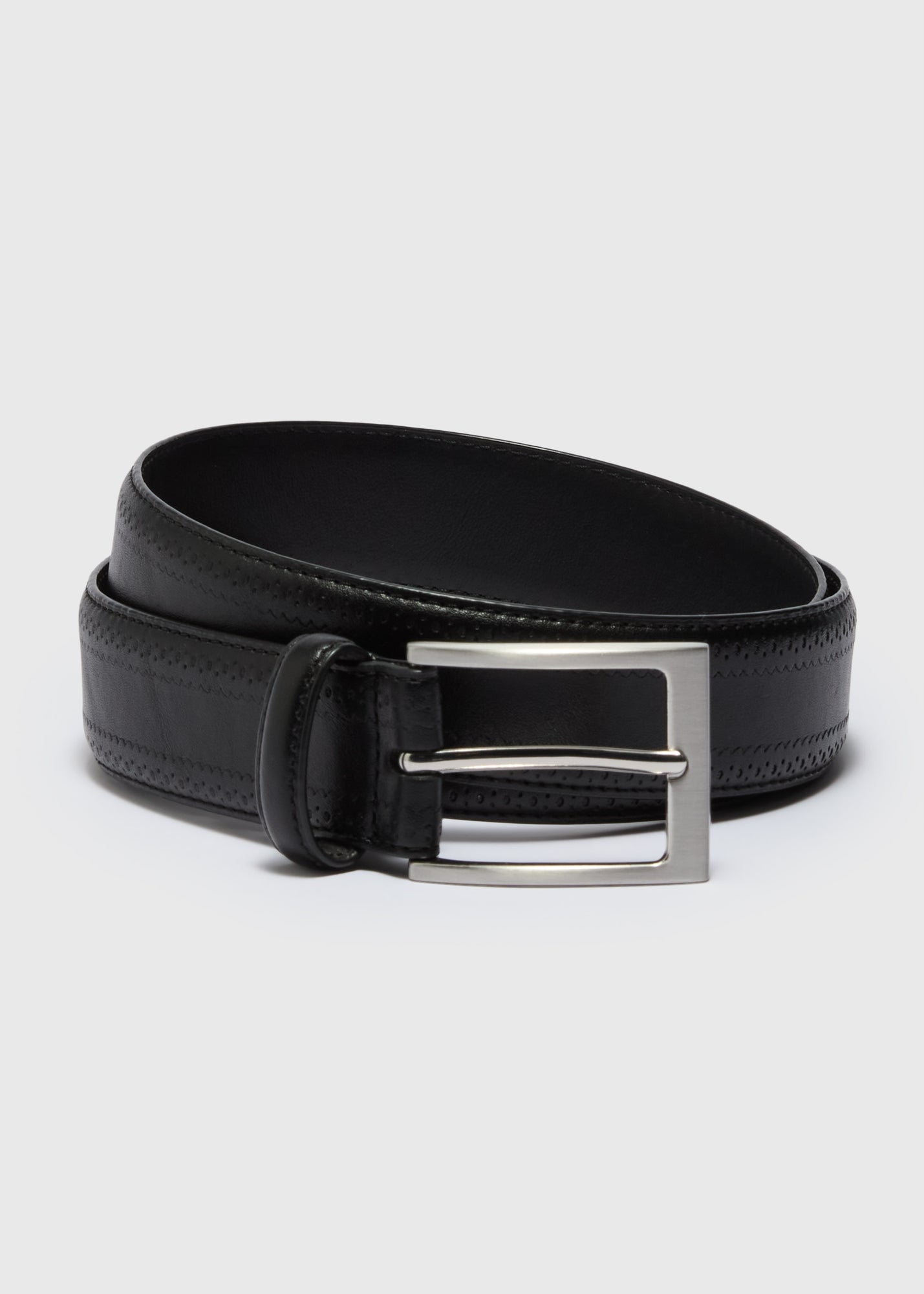 Black Brogue Belt - 2XL/3XL