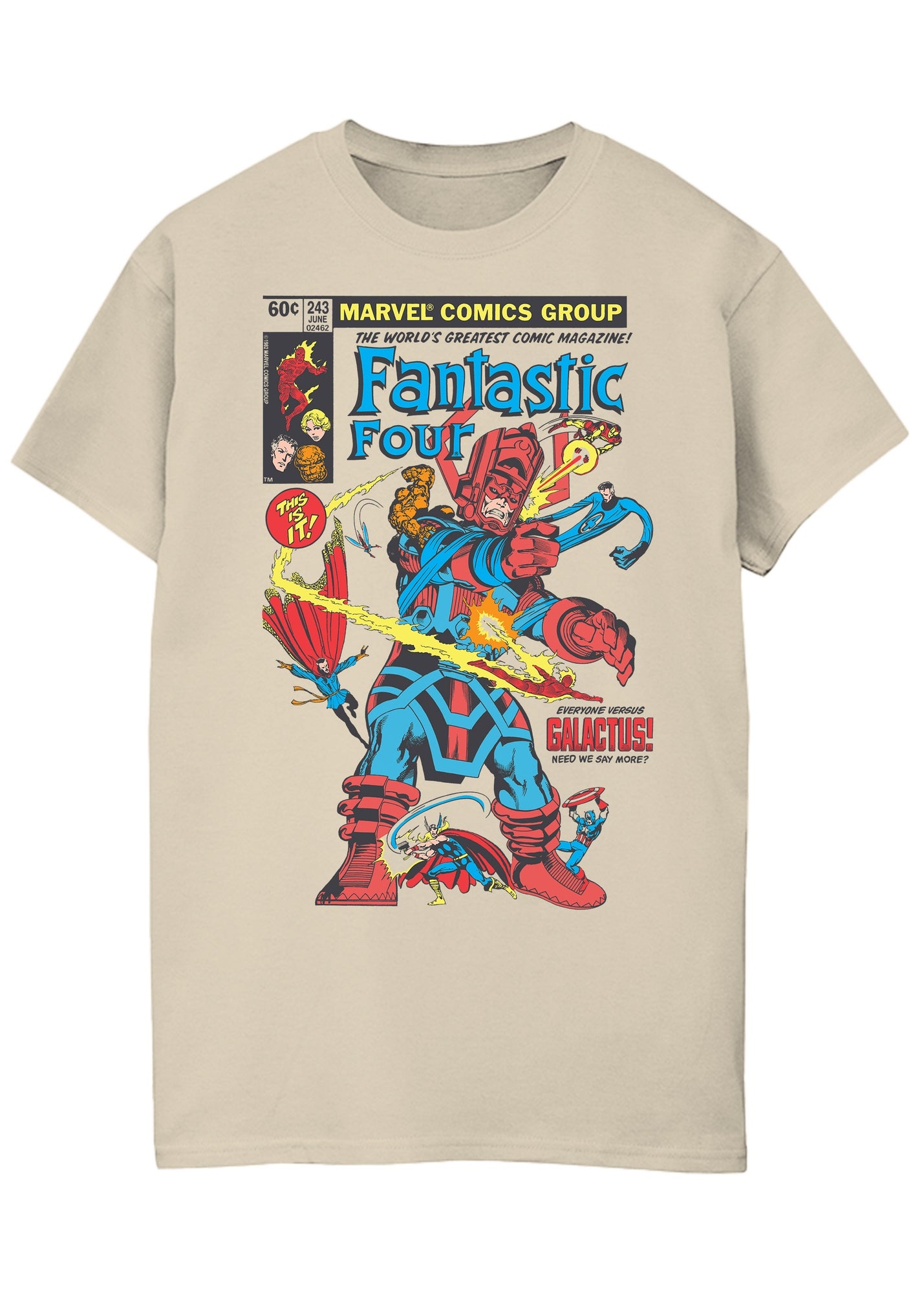 Spiral Galaxy Marvel Fantastic Four First Comic Cover Sand Graphic