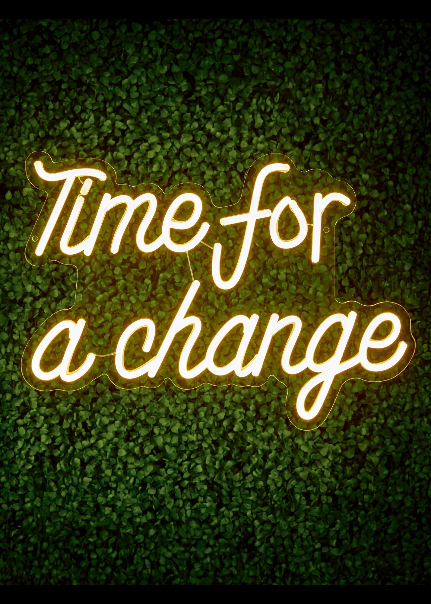 Premier Decorations LED Neon Time For a Change Wall Sign - One Size ...