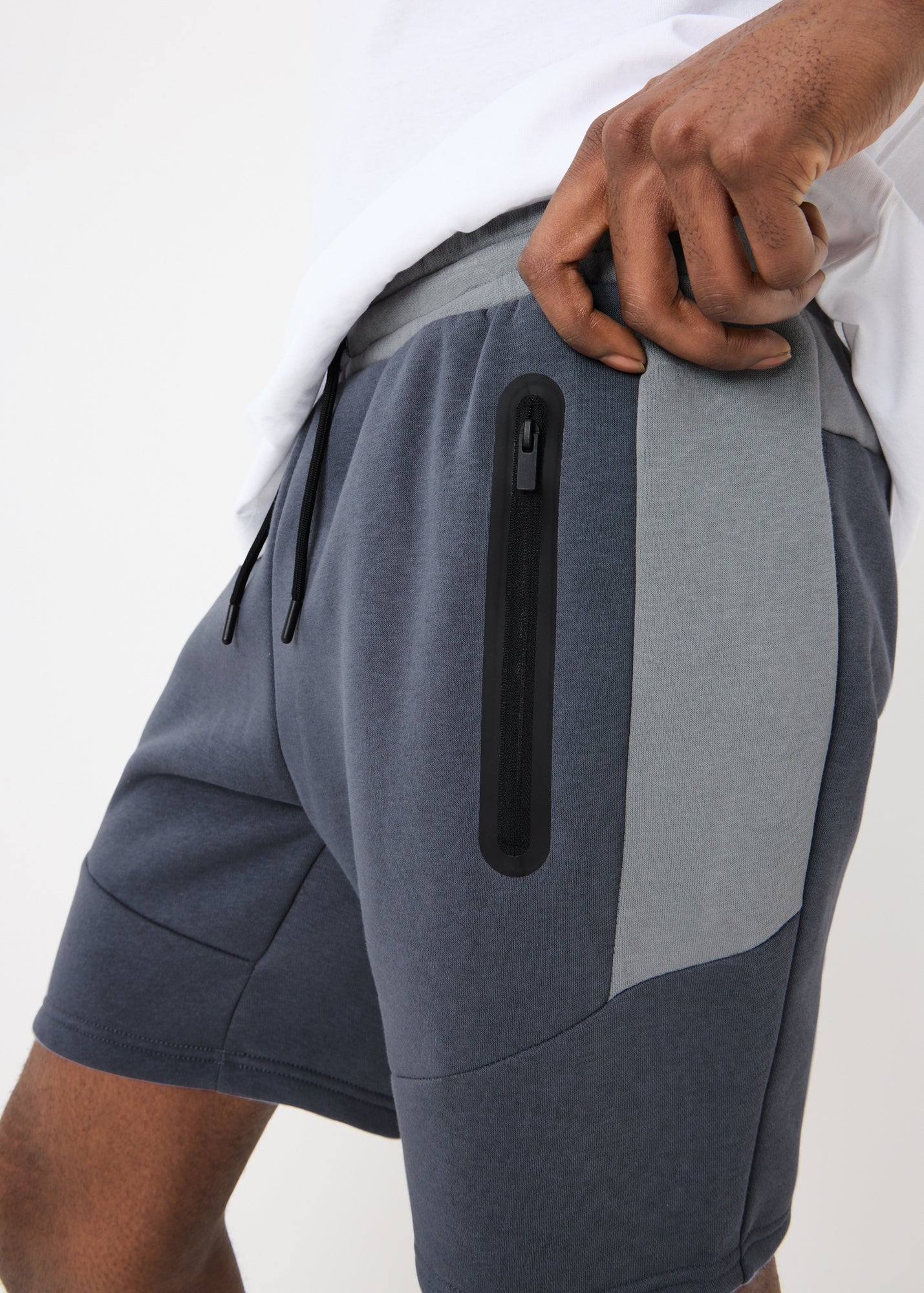 Souluxe Charcoal Clean Panel Jogger Shorts - XS | Matalan