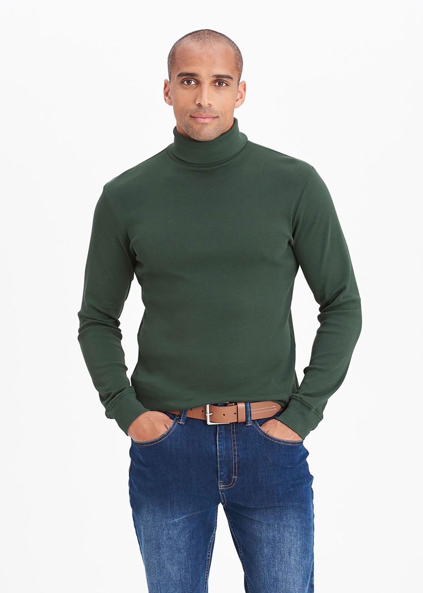 Cotton Traders Evergreen Long Sleeve Roll Neck Top - XS | Matalan