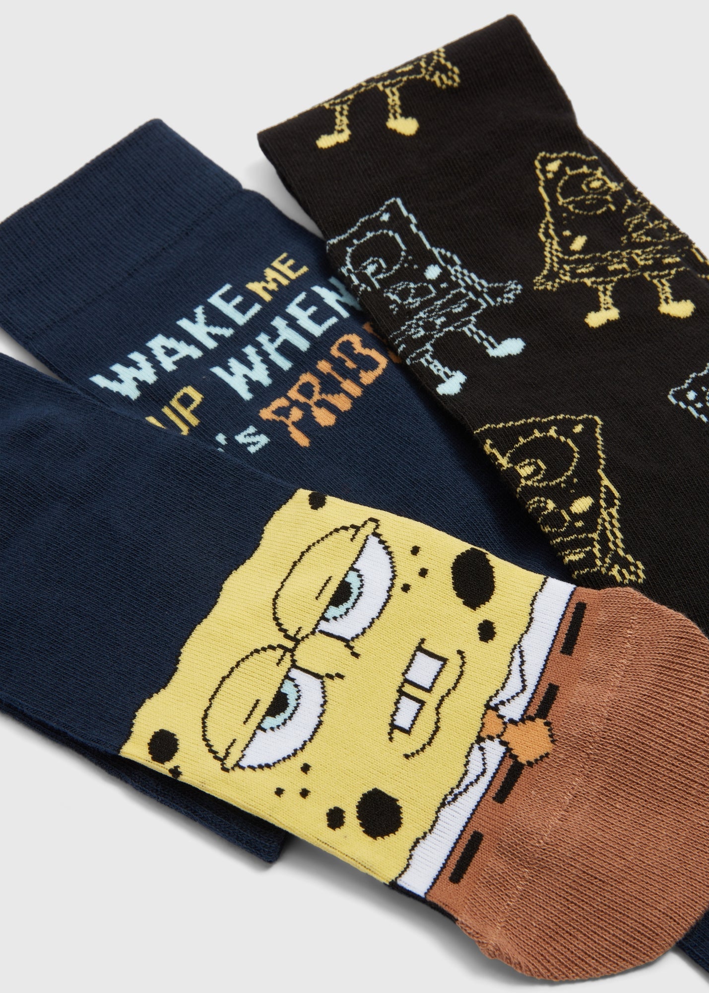 5 Paires Chaussettes Bob L'Éponge Garçon - Mi-Mollet 5 Paires Chaussettes Bob L'Éponge Garçon - Mi-Mollet