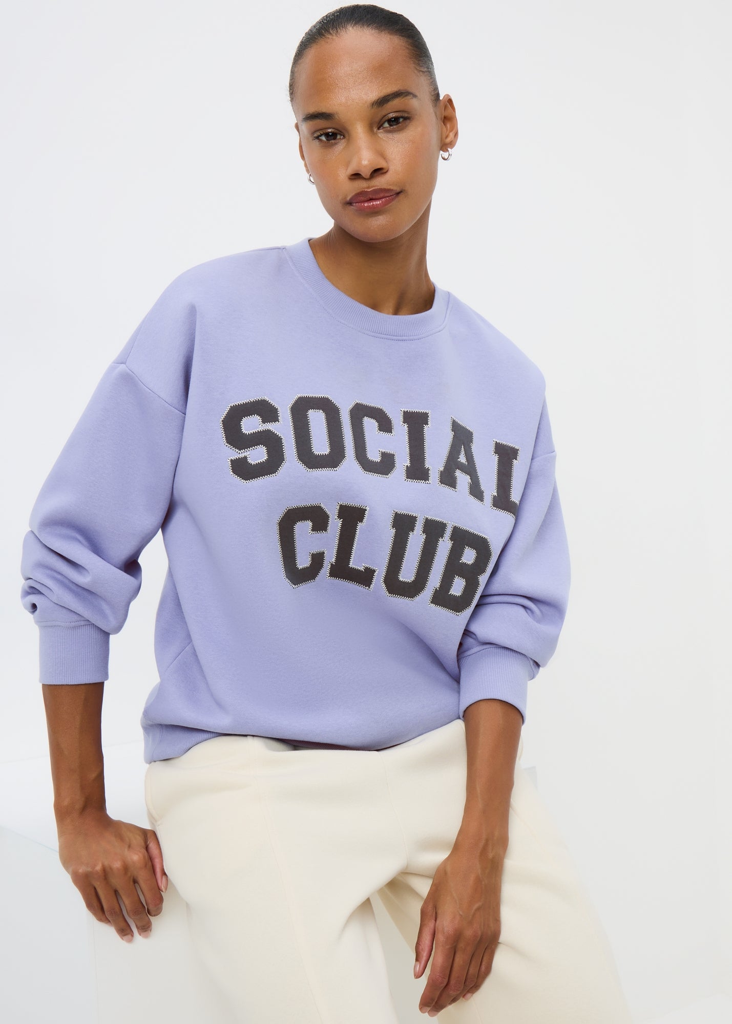 Lilac Social Club Sweatshirt - XS | Matalan