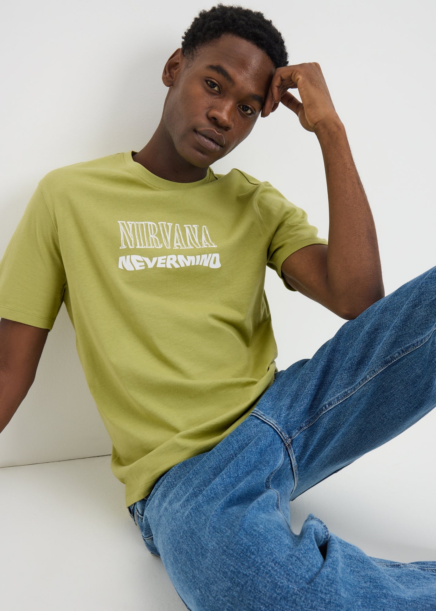 Nirvana Green Band T-Shirt - S | Matalan