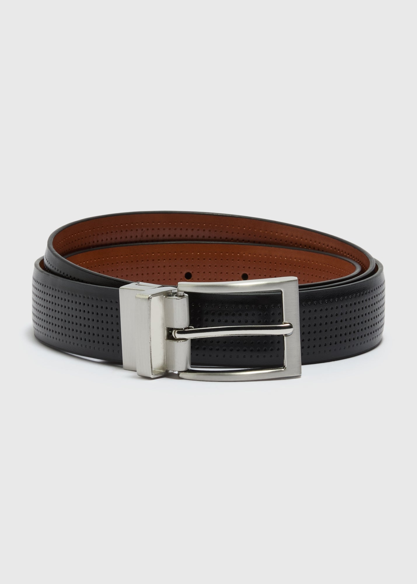 Black Brogue Belt - 2XL/3XL