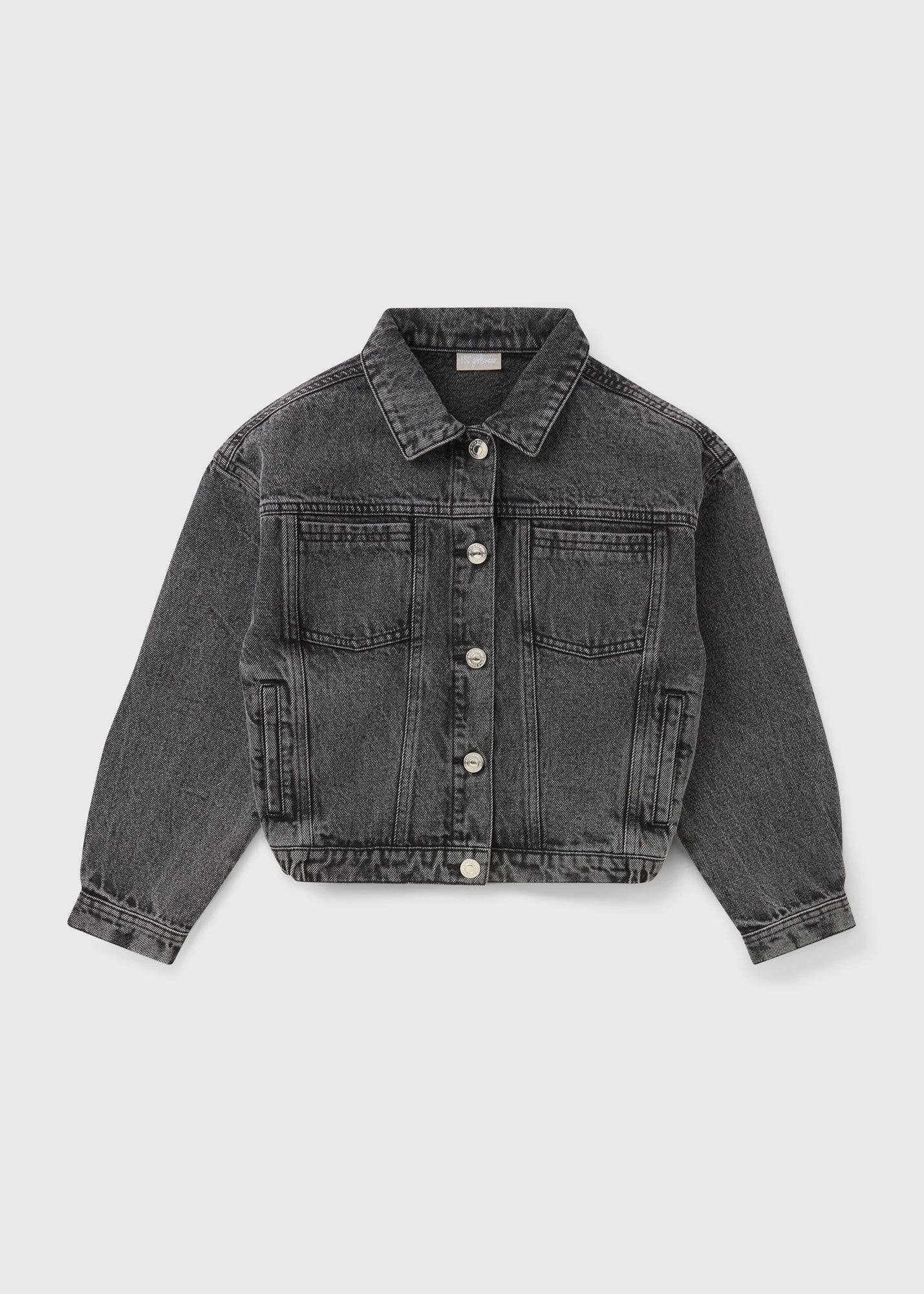 Black Wash Denim Jacket (7-15yrs) - 7 Yrs