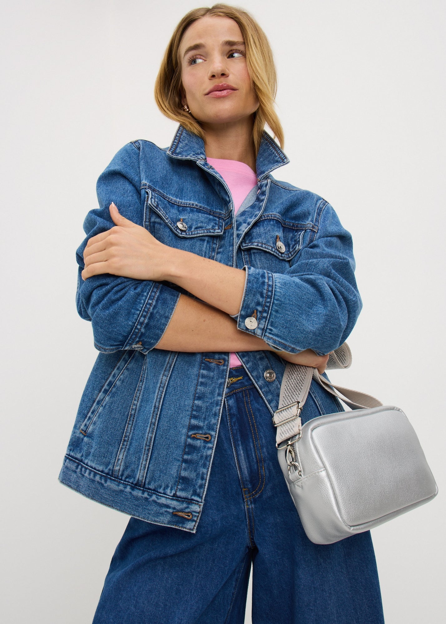Silver Camera Bag - One Size | Matalan