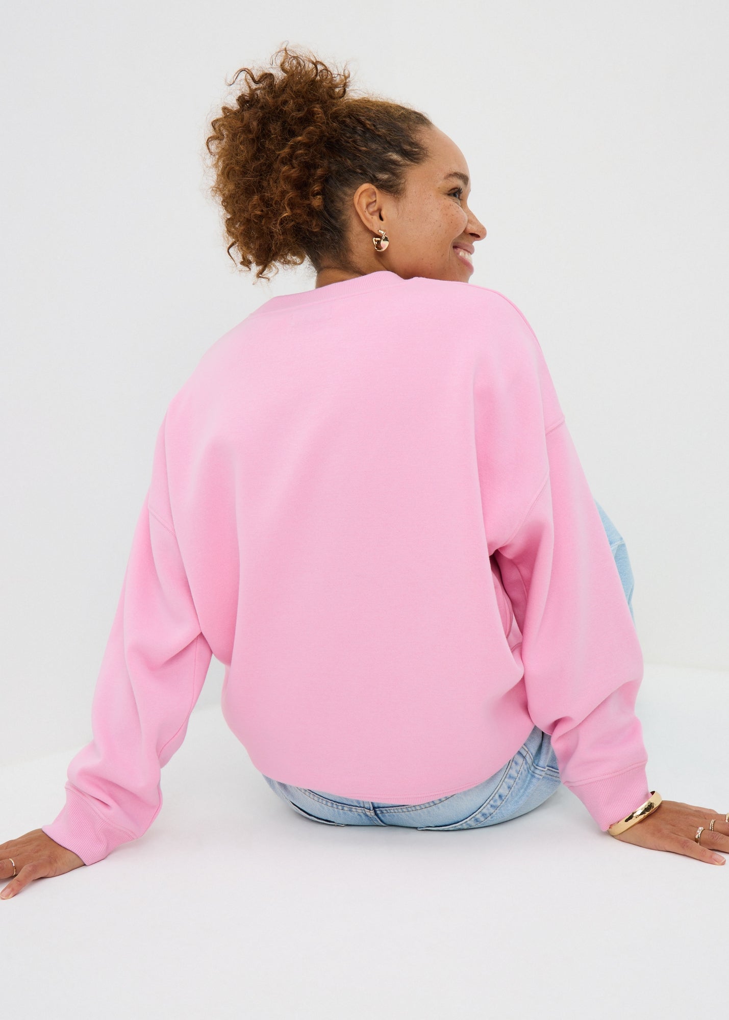 Pink Henley Collar Sweatshirt - 2XL | Matalan