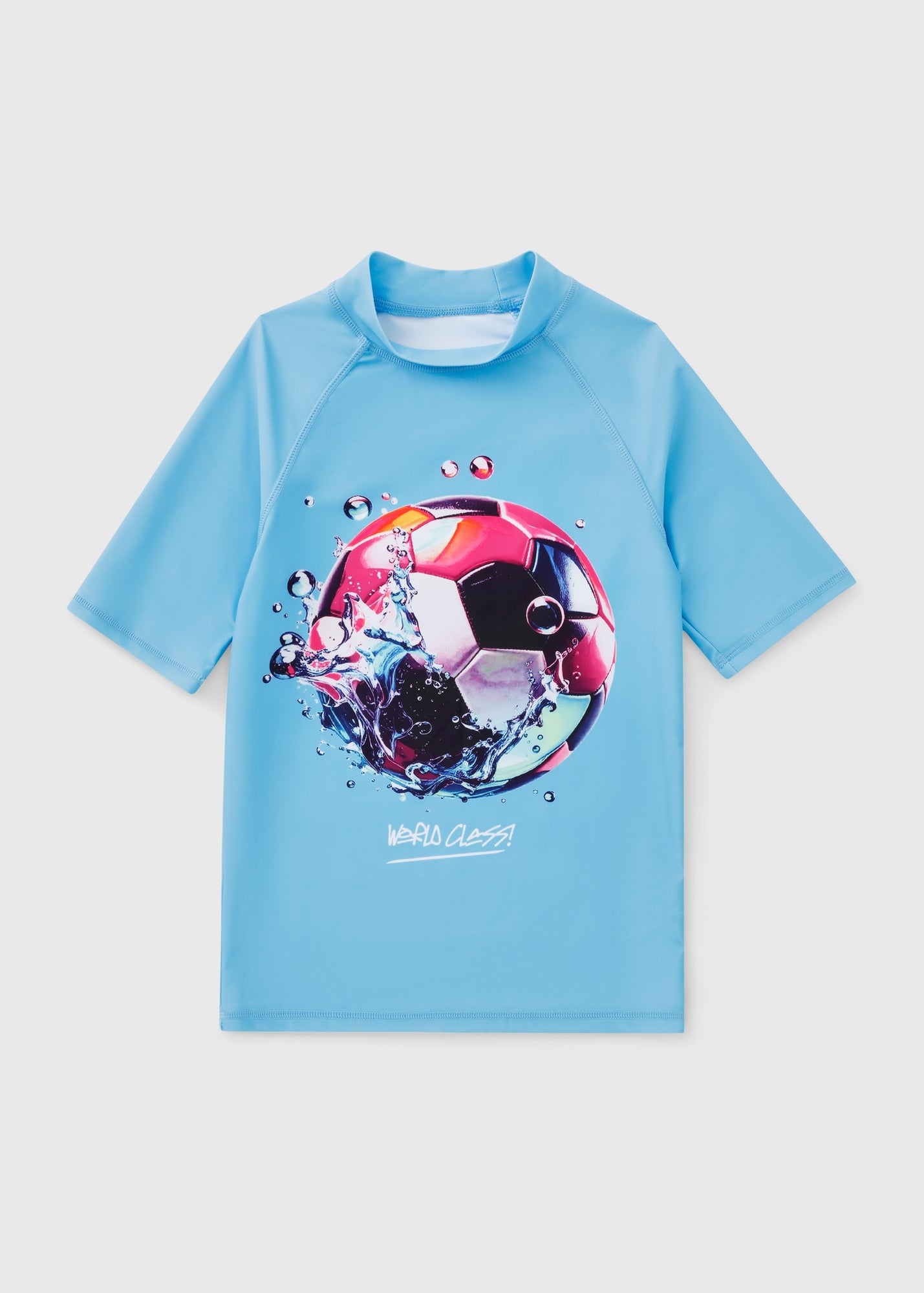 Football Rashes Boys Blue Football Rash Vest (7-15yrs) - 9 Yrs