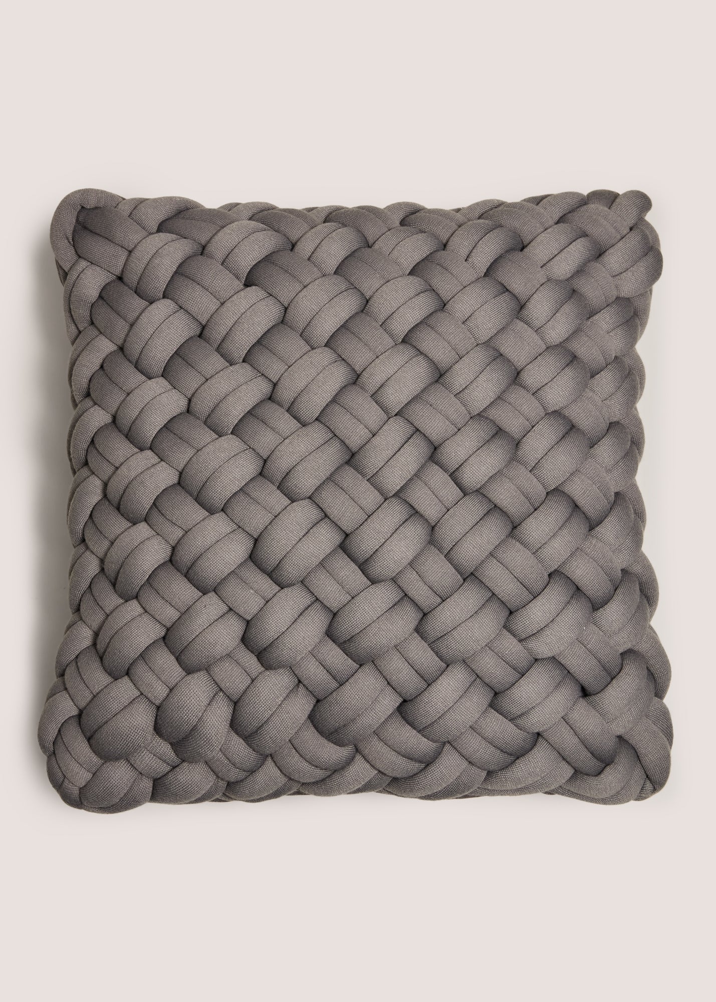 Grey Knot Cushion | Matalan