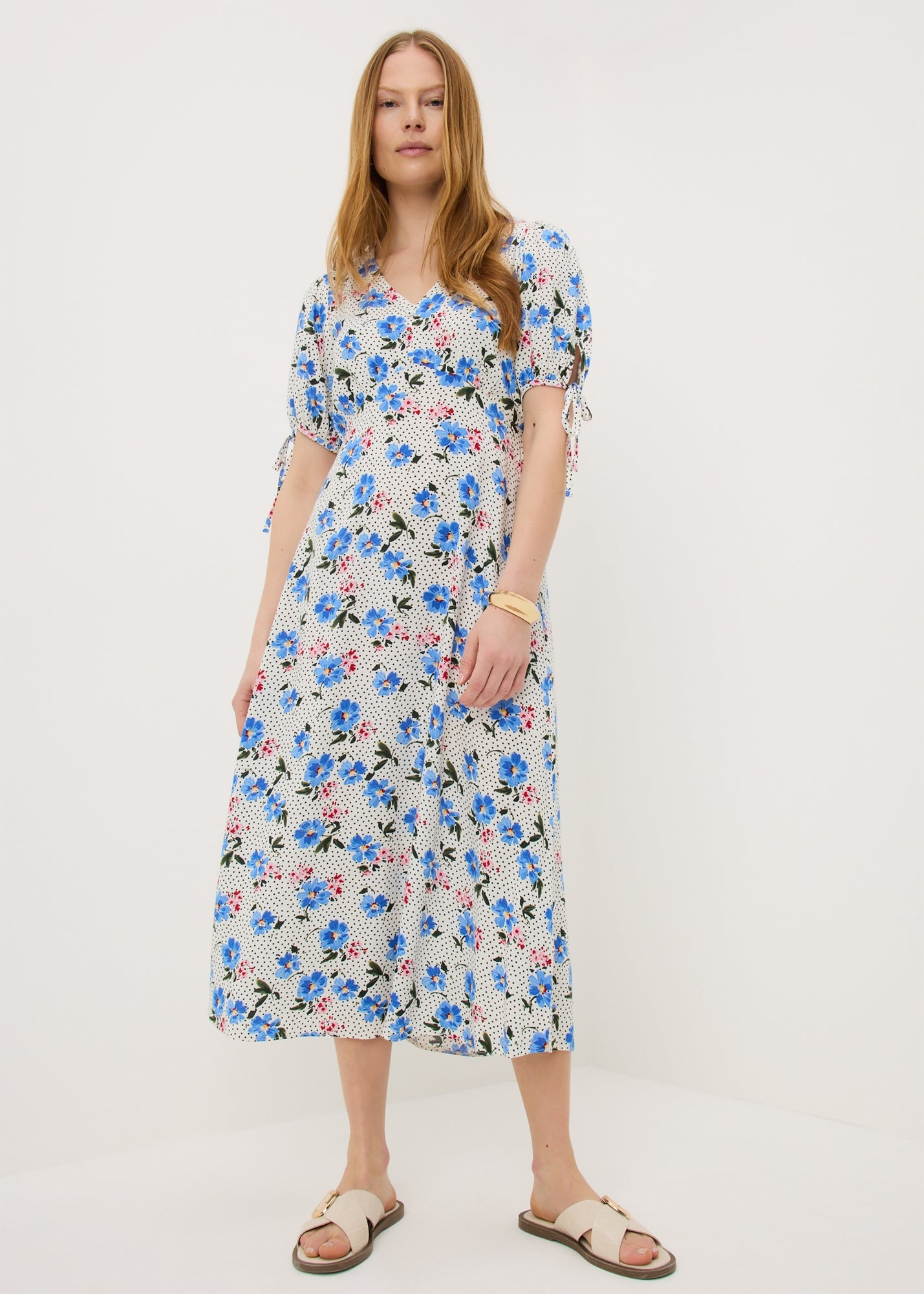 navy striped midi dress Striped Ribbon Tie Midi Dress – The Hanger Boutique