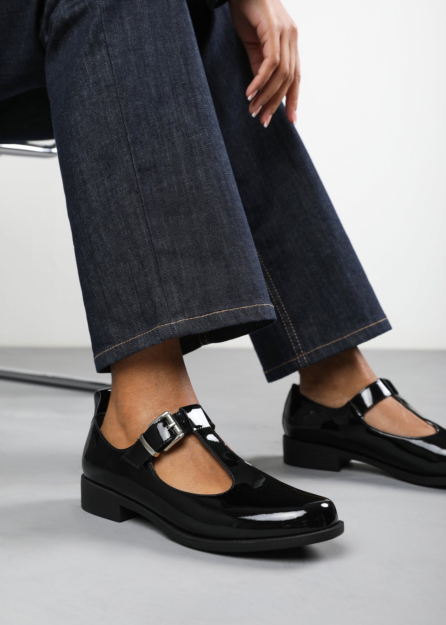 Where's That From Marissa Black Patent Mary Jane Pumps - 5 | Matalan