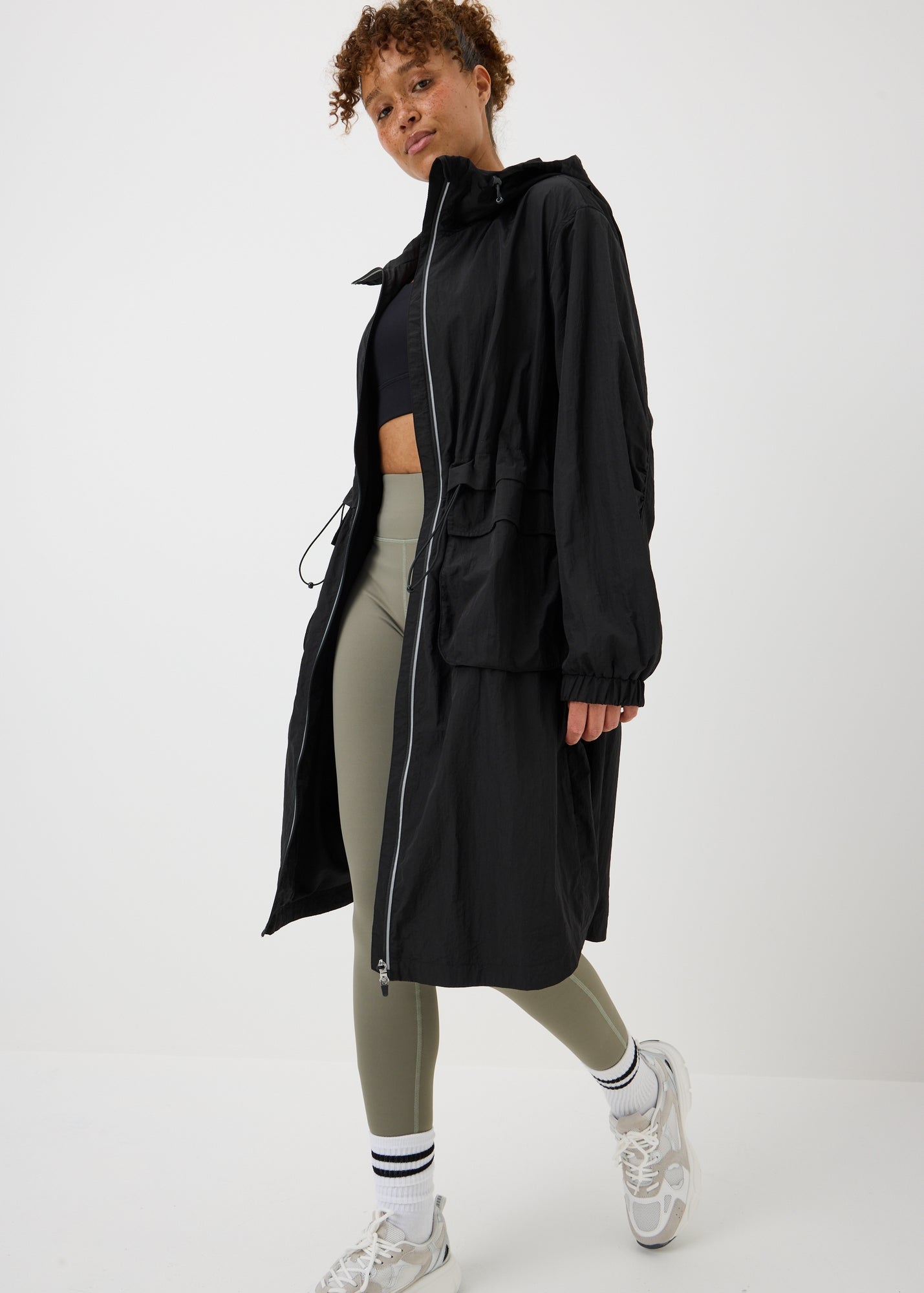 Souluxe Black Longline Sports Parka - S | Matalan