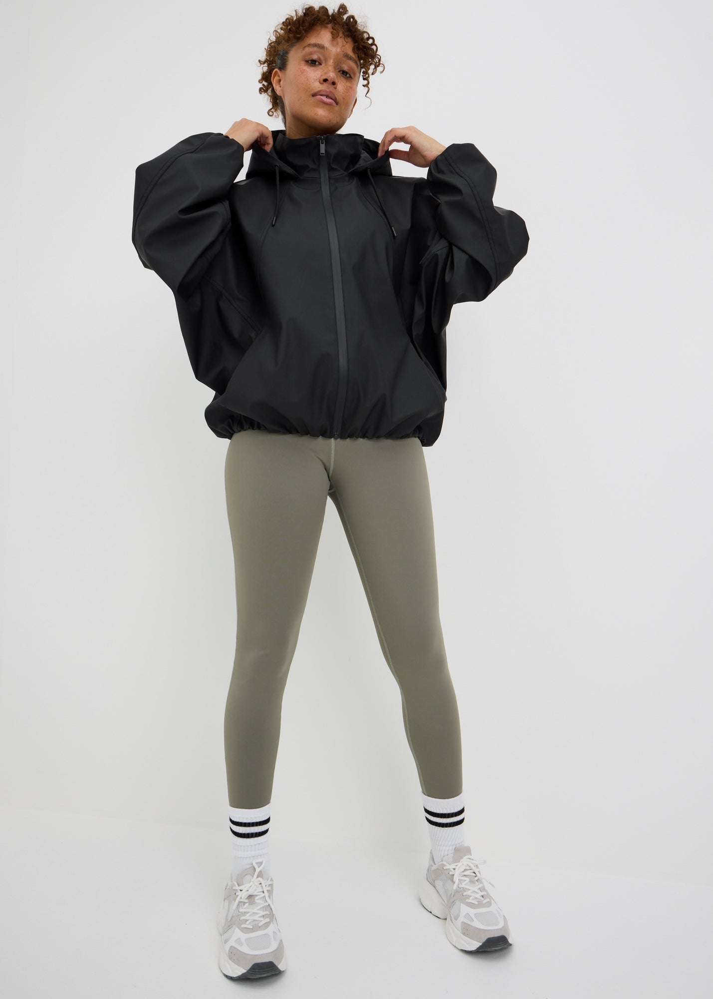 Souluxe Black Rubberised Sports Bomber Jacket - S | Matalan