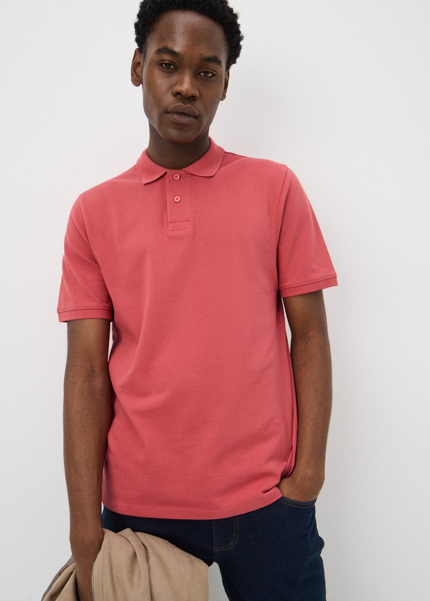 Red Essential Polo Shirt - XS | Matalan