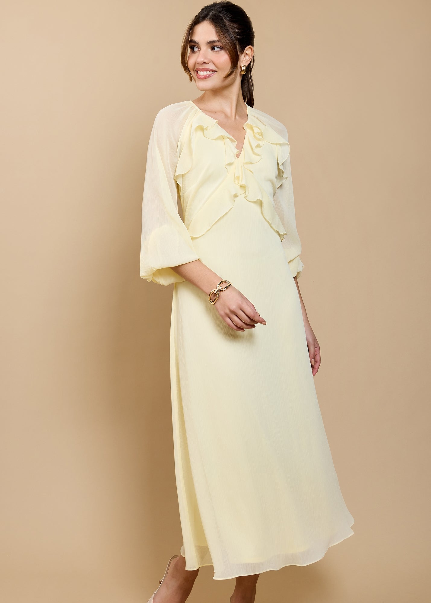 Little Mistress Sage Green Textured Midaxi Dress - 8 | Matalan Little Mistress Sage Green Textured Midaxi Dress - 8 | Matalan
