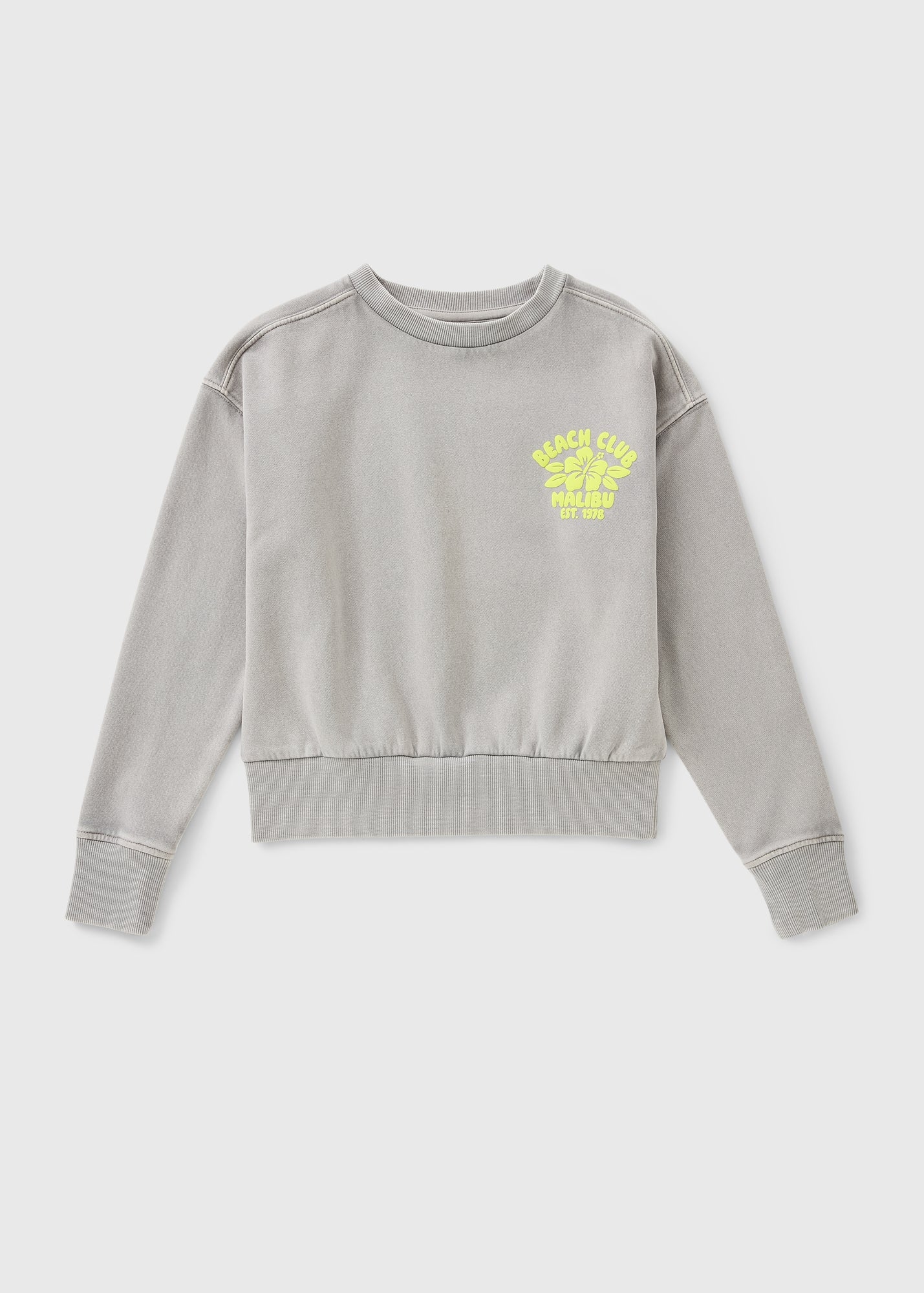 Girls Grey Acid Wash Zip Up Hoodie (7-15yrs) - 7 Yrs | Matalan