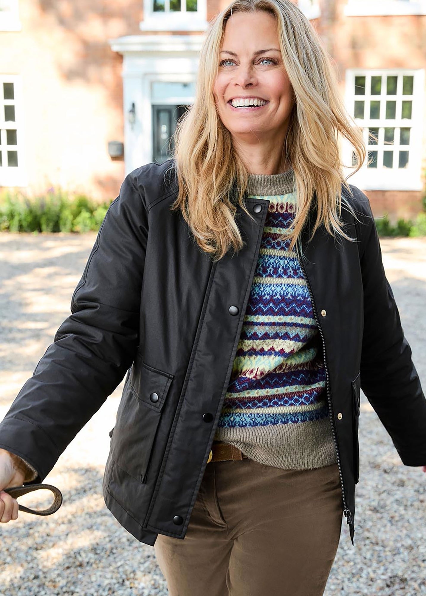Cotton Traders Black Wax Look Jacket - 8 | Matalan