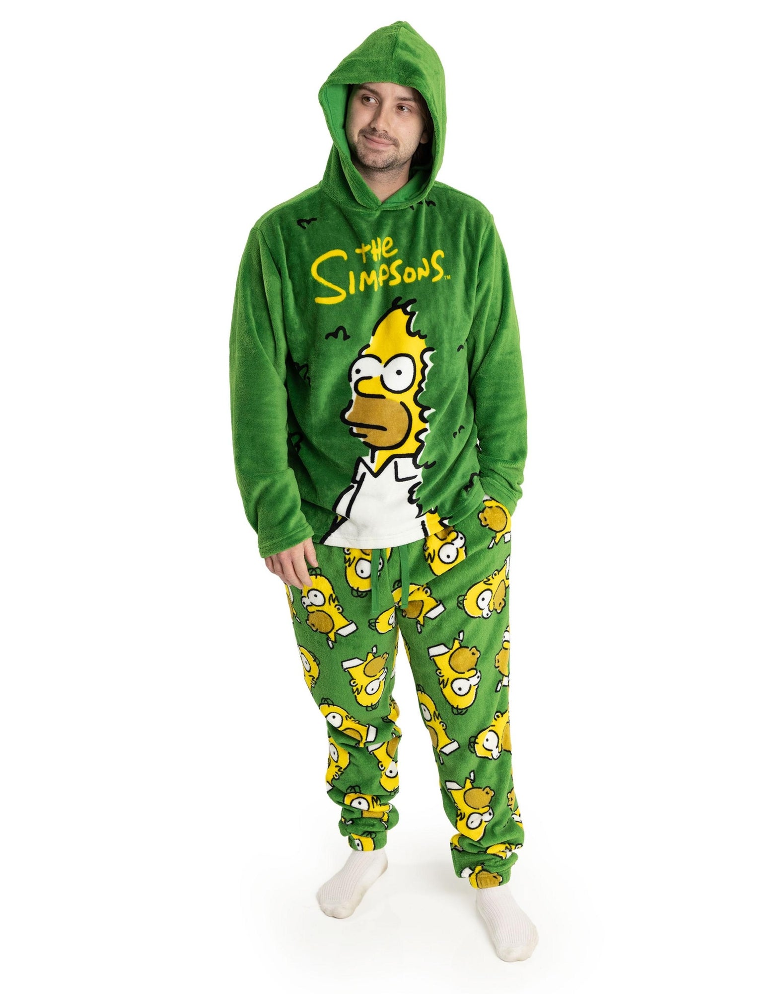 Red Simpsons Pyjamas The Simpsons Green Pyjamas - Small | Matalan
