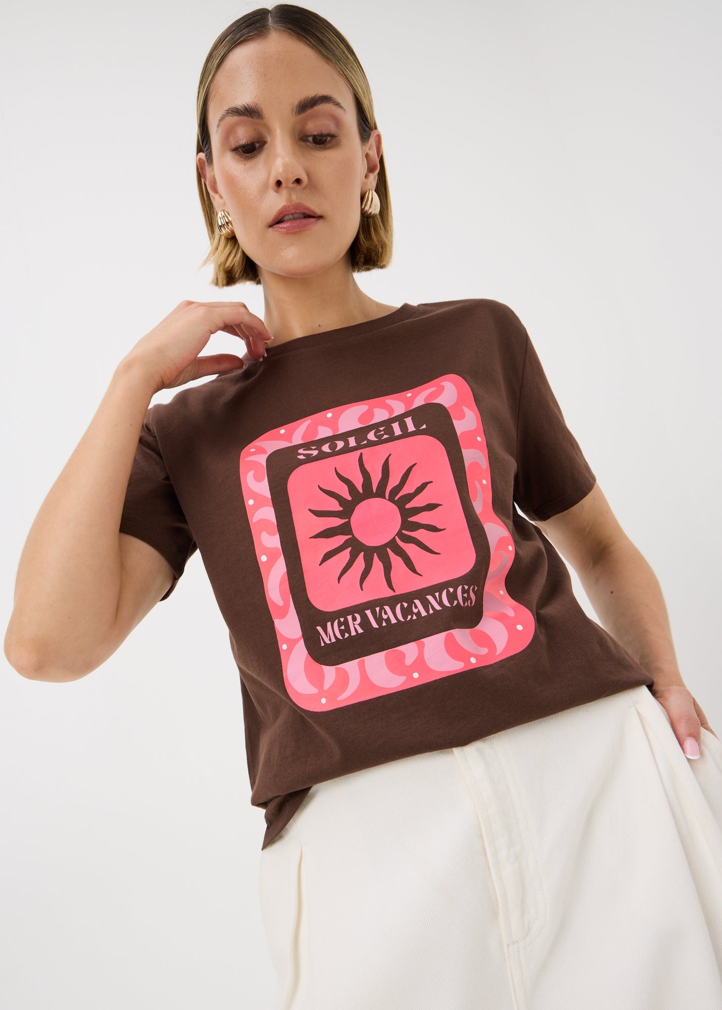 Pink Costa Rica Graphic T-Shirt - S | Matalan