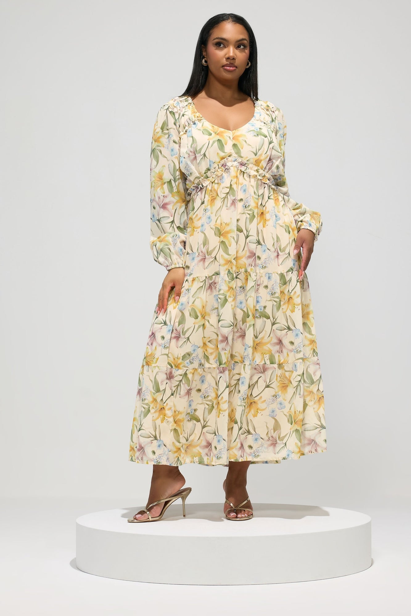 Little Mistress White Embroidered Tie Strap Maxi Dress - 14