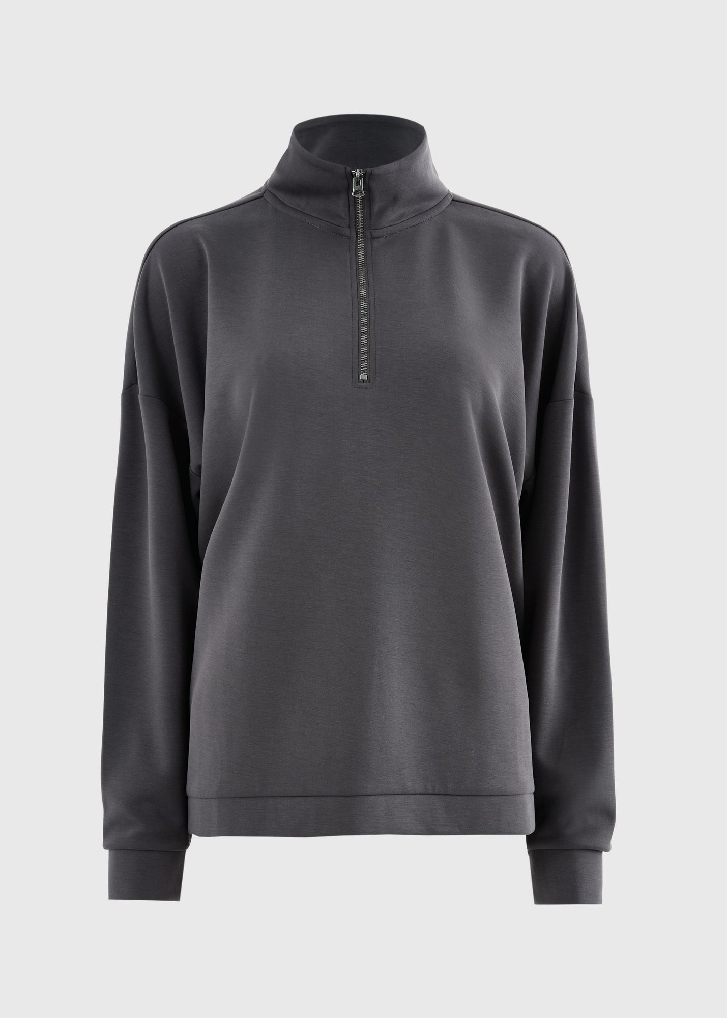 Souluxe Grey Half Zip Sweater - S | Matalan