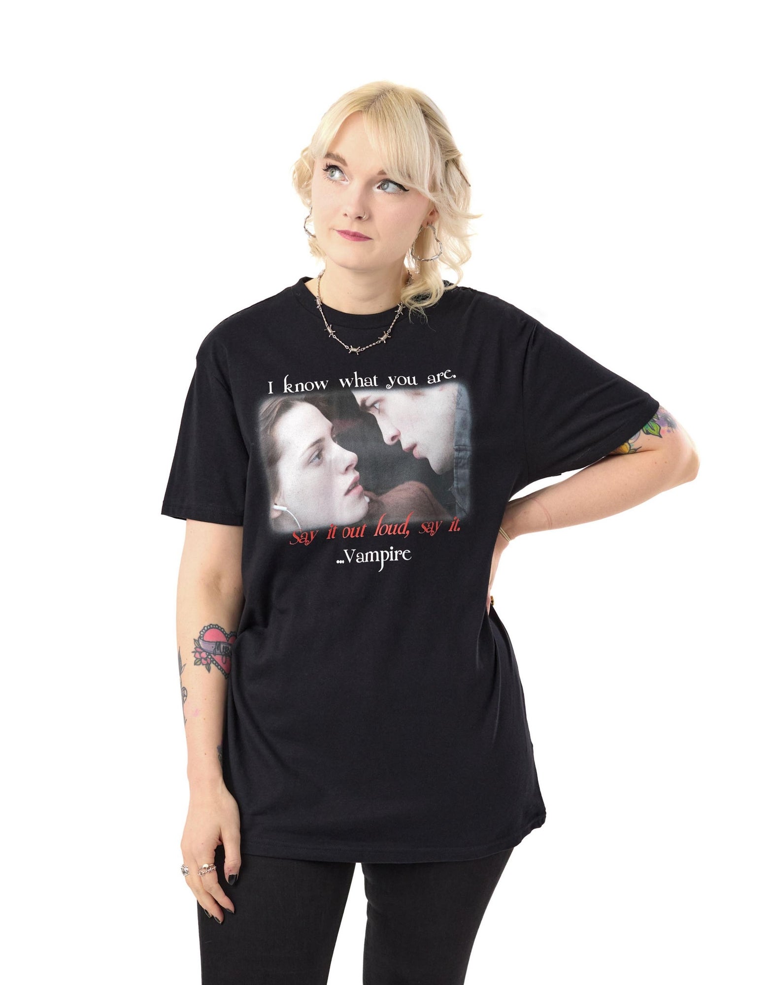 Transviolet Merch Vanilla Underground Twilight Vampire Black T-Shirt - 3XL | Matalan