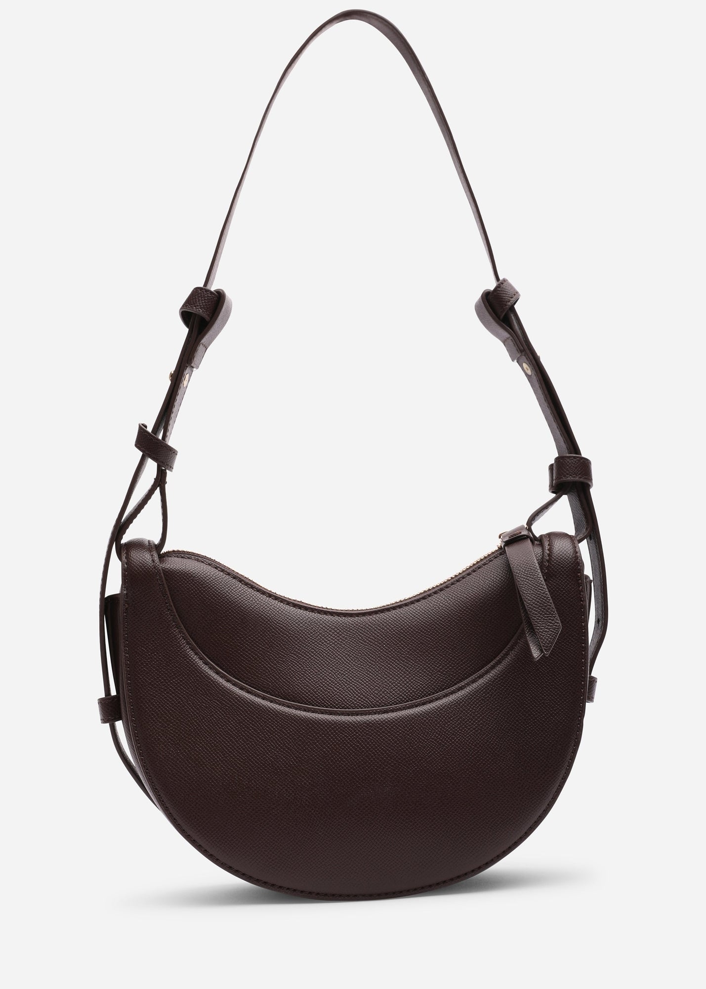 Where's That From Womens Envie Crescent Faux Leather Shoulder Bag