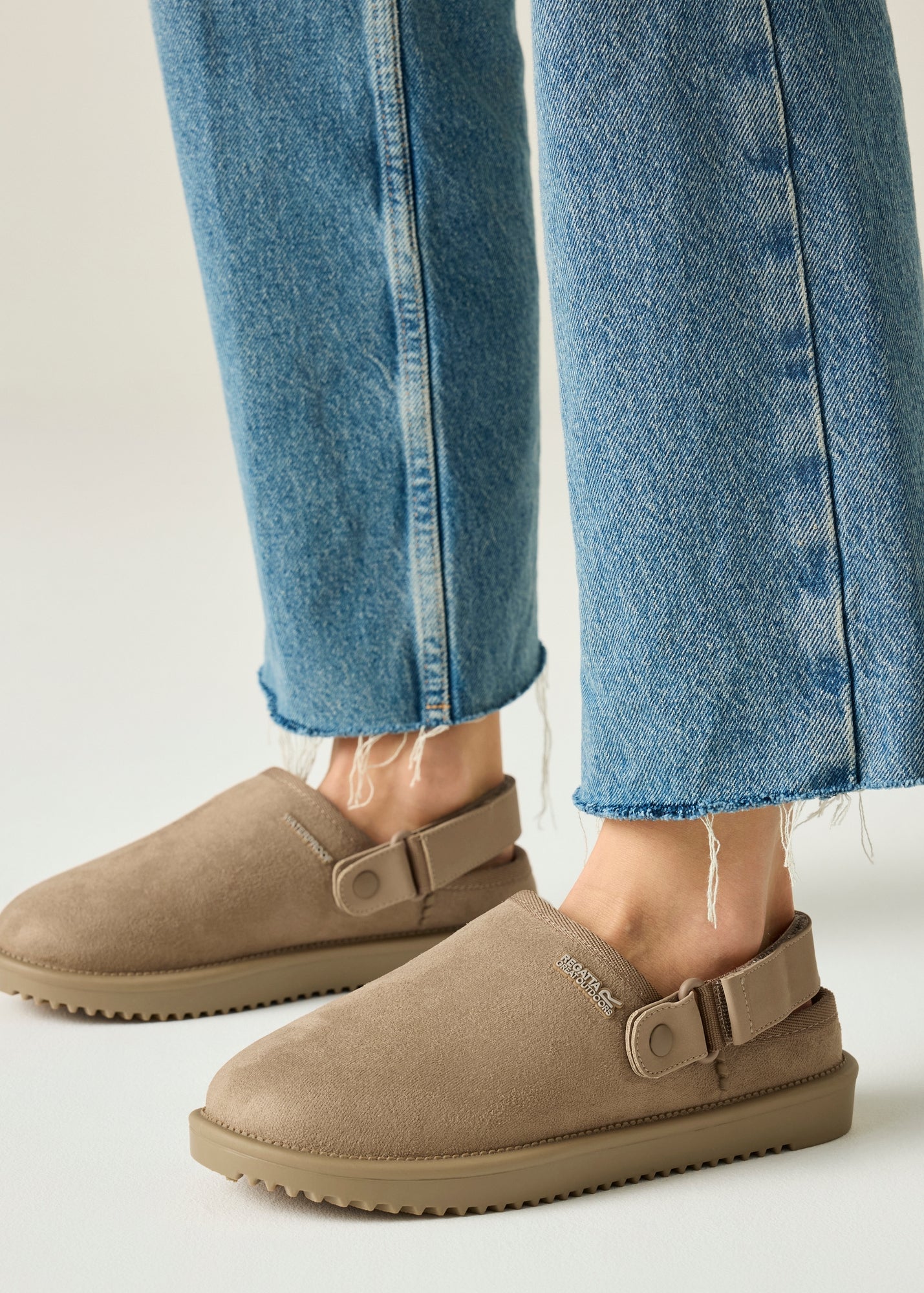 Regatta Burnt Tan Risley Clog Waterproof Sandals - 8 | Matalan