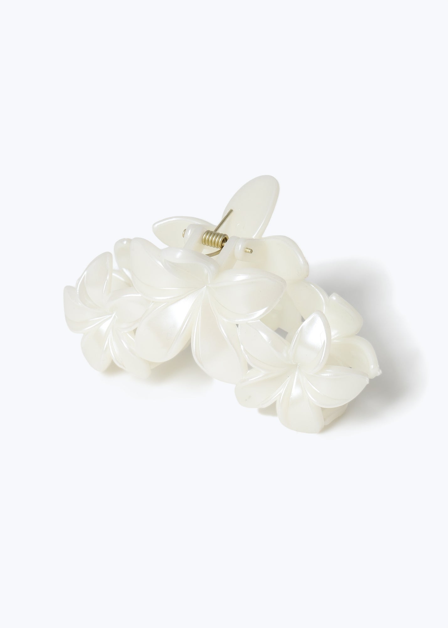 E-girls クリーナー Flower happiness Muse White Pearlescent Triple Flower Hair Clamp - One Size | Matalan