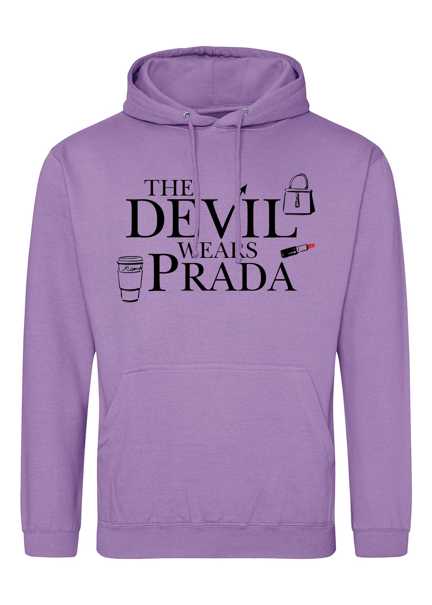 Spiral Galaxy Disney Devil Wears Prada Logo Icons Lavender Graphic