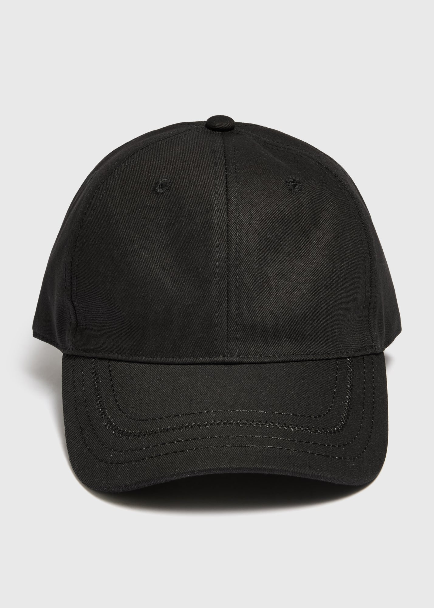 Black Cotton Cap - One Size | Matalan