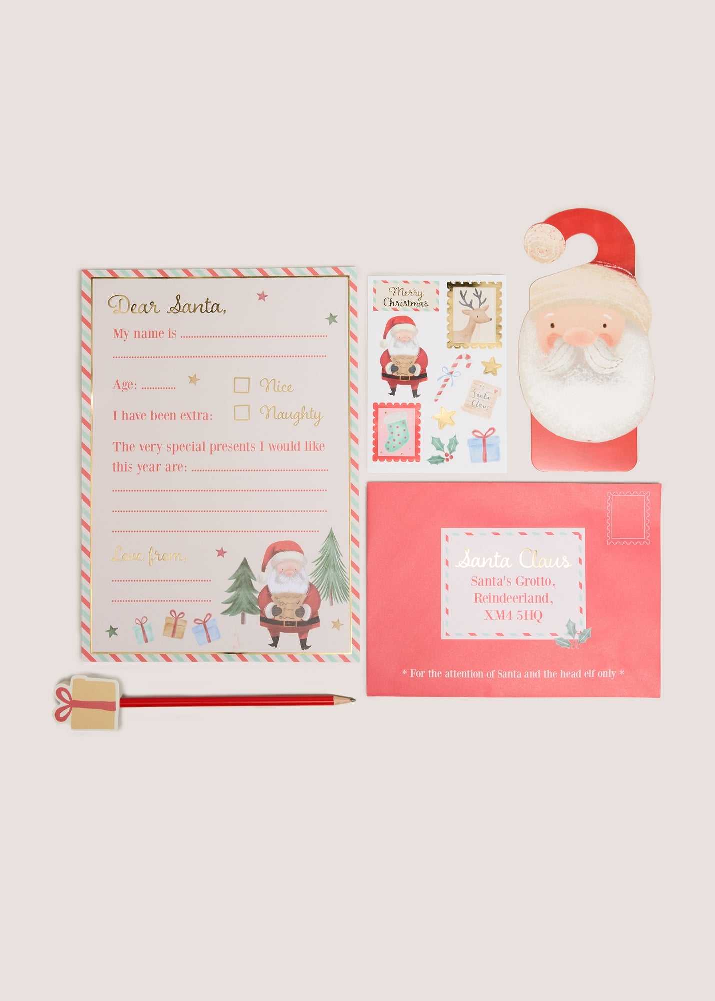 リリパット✨クリスマス✨LETTAR TO SANTA Letter To Santa Set | Matalan