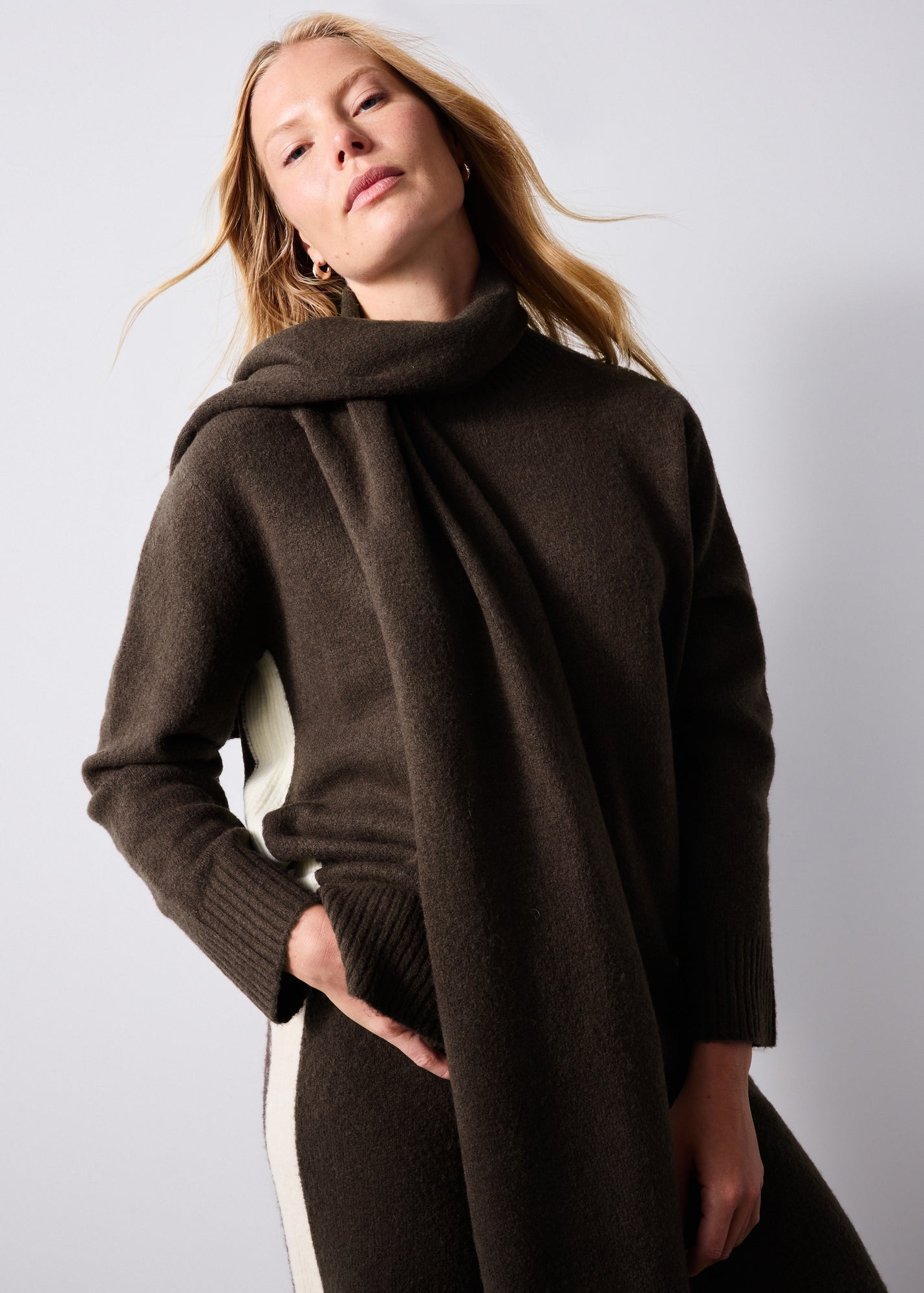Chocolate Side Stripe Co Ord Sweatshirt - XL | Matalan