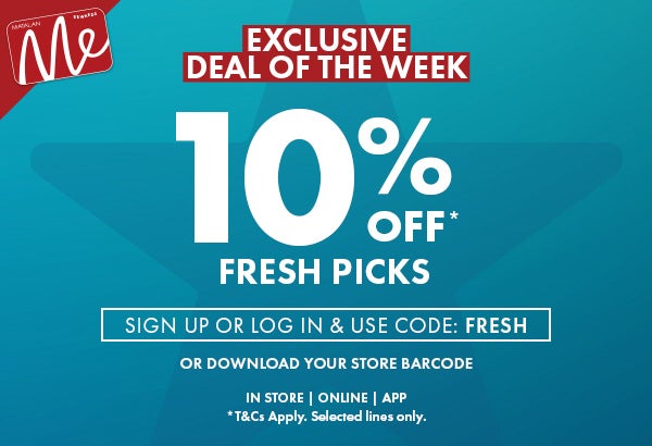 10% Off* Fresh Picks with Matalan Me